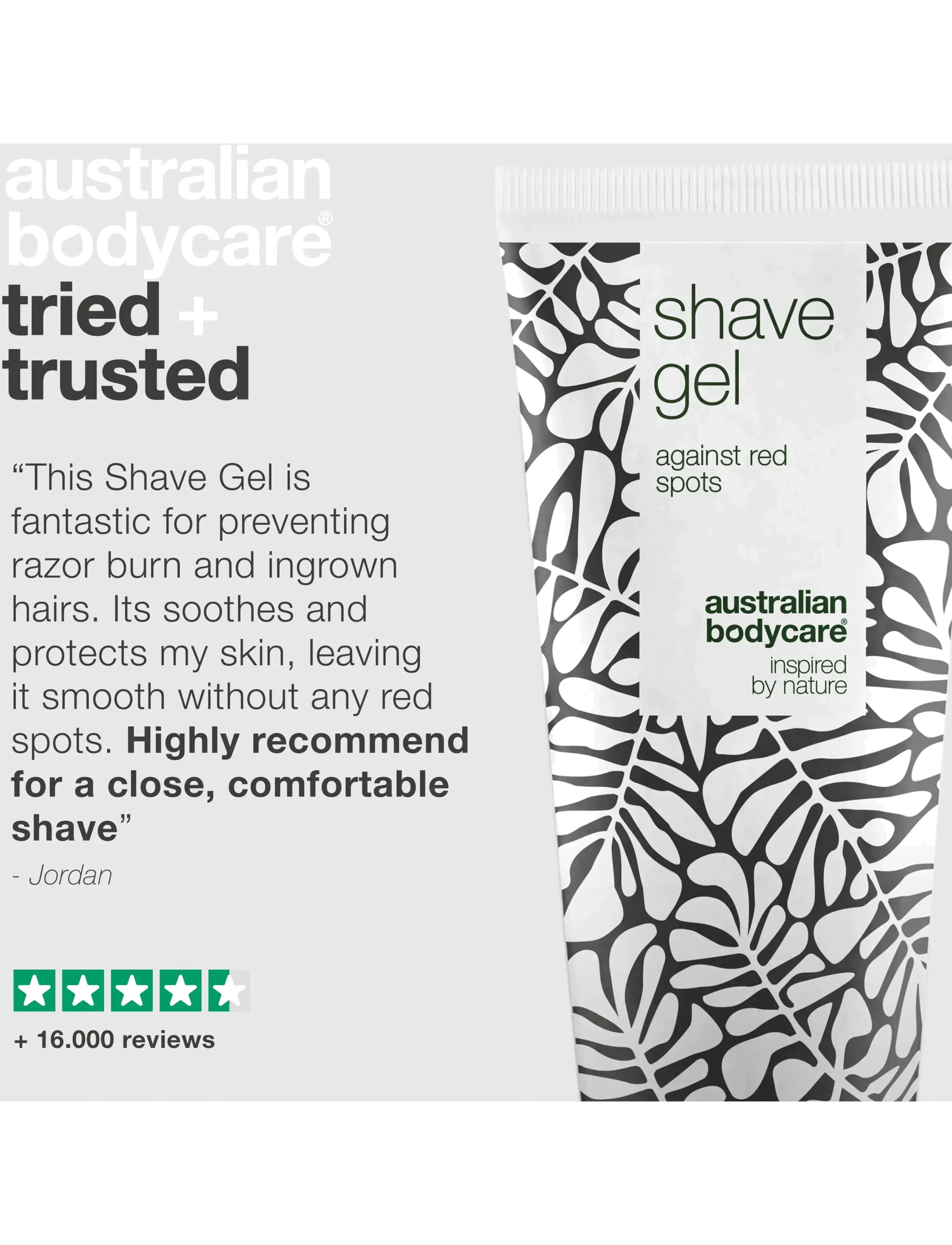 Australian Bodycare - Shave Gel - for a close shave without shaving rash - 200 ml - barbergels - no color - 5