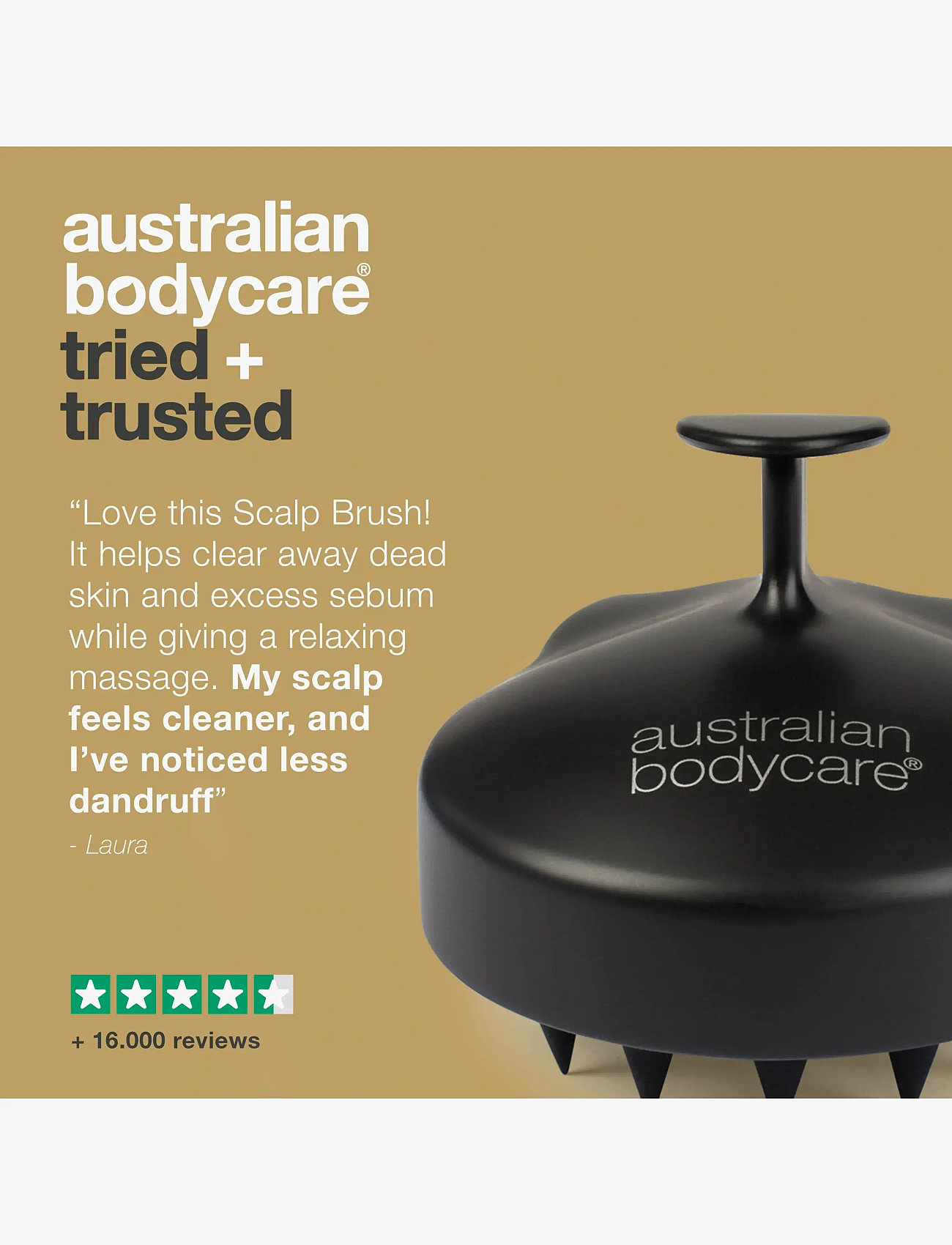 Australian Bodycare - Scalp Brush - scalp massager for dry and itchy scalp - scalp treatment - no color - 5