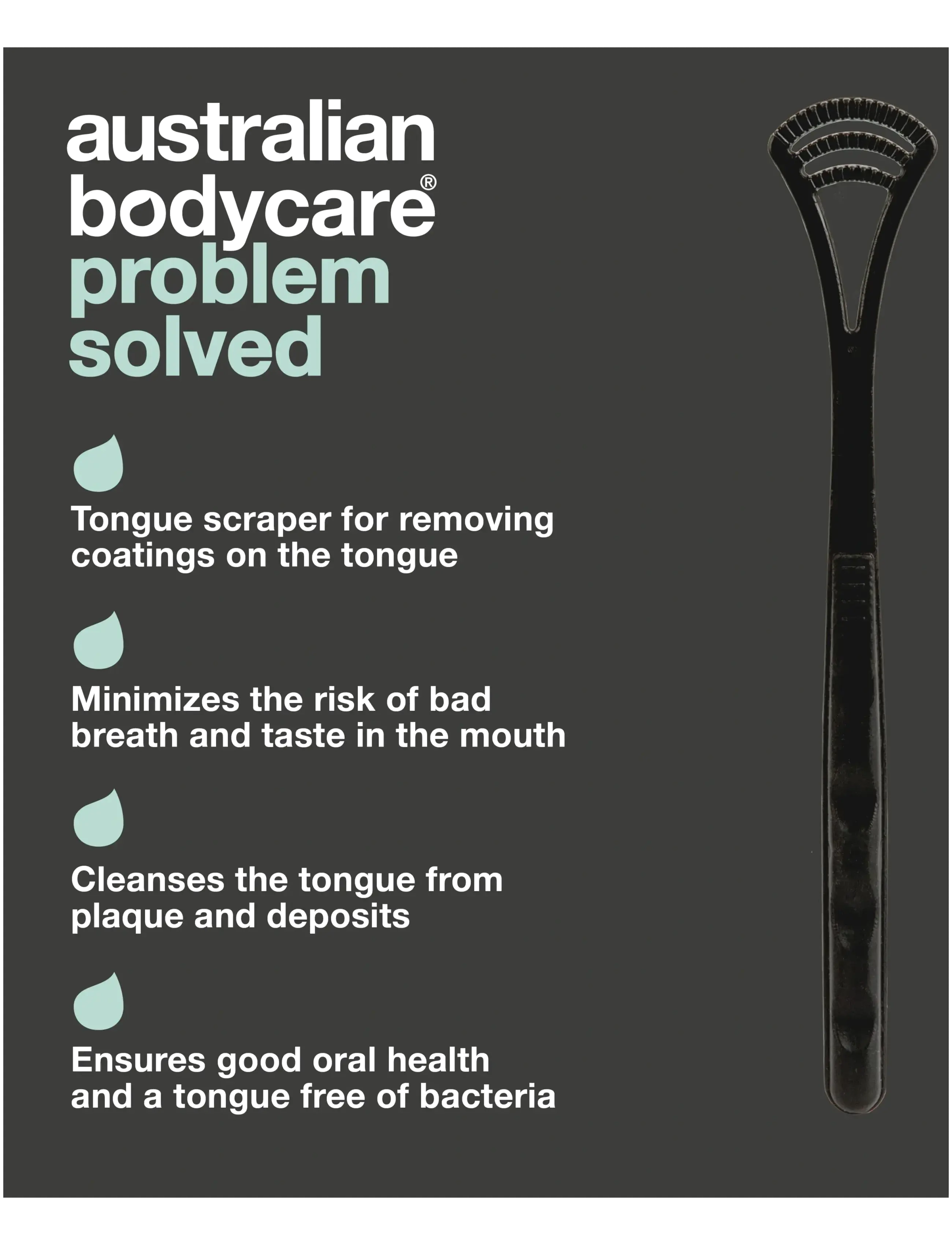 Australian Bodycare - Tongue Cleaner - tannbørster - clear - 2