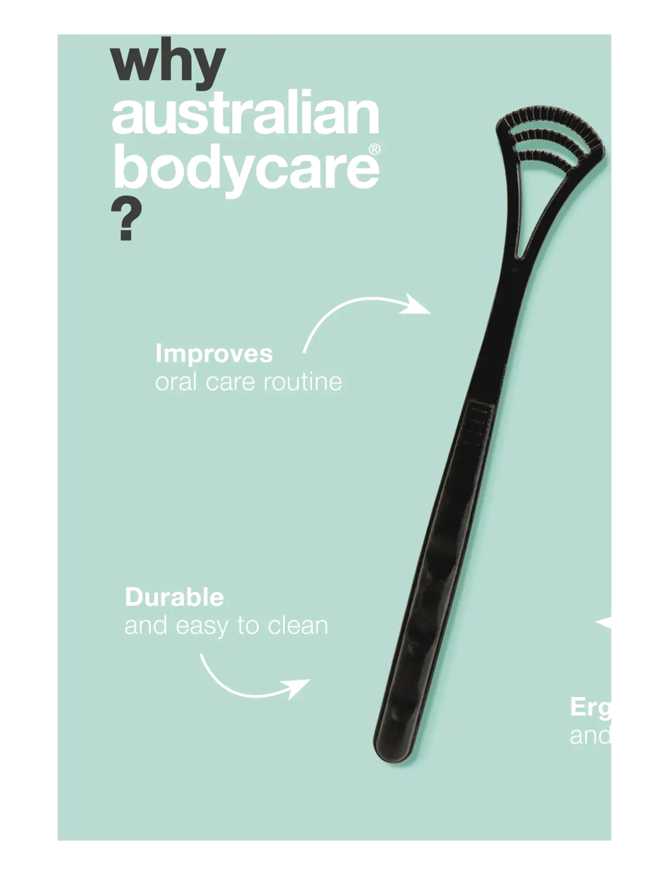 Australian Bodycare - Tongue Cleaner - tannbørster - clear - 3
