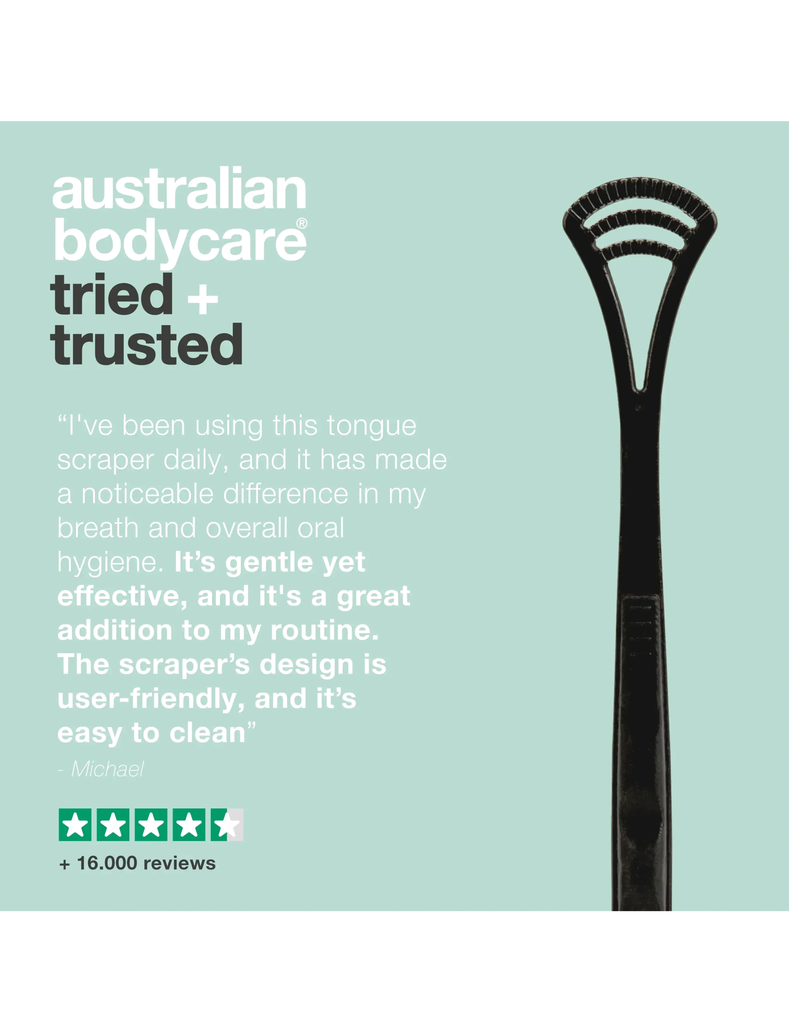 Australian Bodycare - Tongue Cleaner - tannbørster - clear - 4