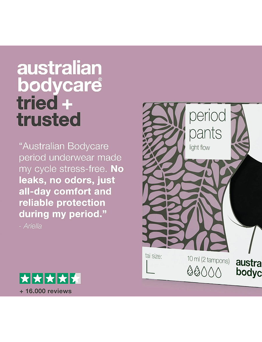 Australian Bodycare - Period pants Midi Light Flow - lekkekindlad ja sünnitusjärgsed aluspüksid - clear - 3