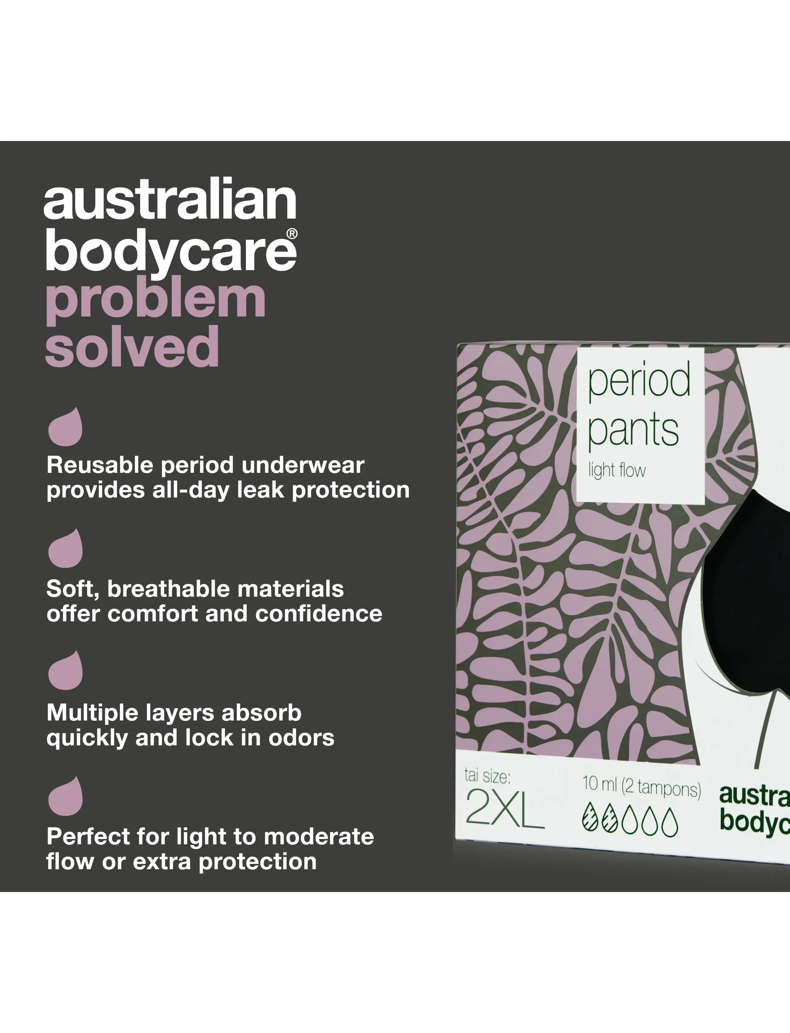Australian Bodycare - Period pants Midi Light Flow - lekkekindlad ja sünnitusjärgsed aluspüksid - clear - 1