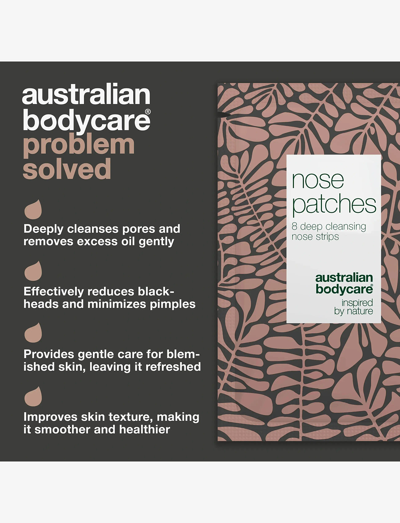 Australian Bodycare - Nose patches (4sheets-8patches) - peeling masker - clear - 2