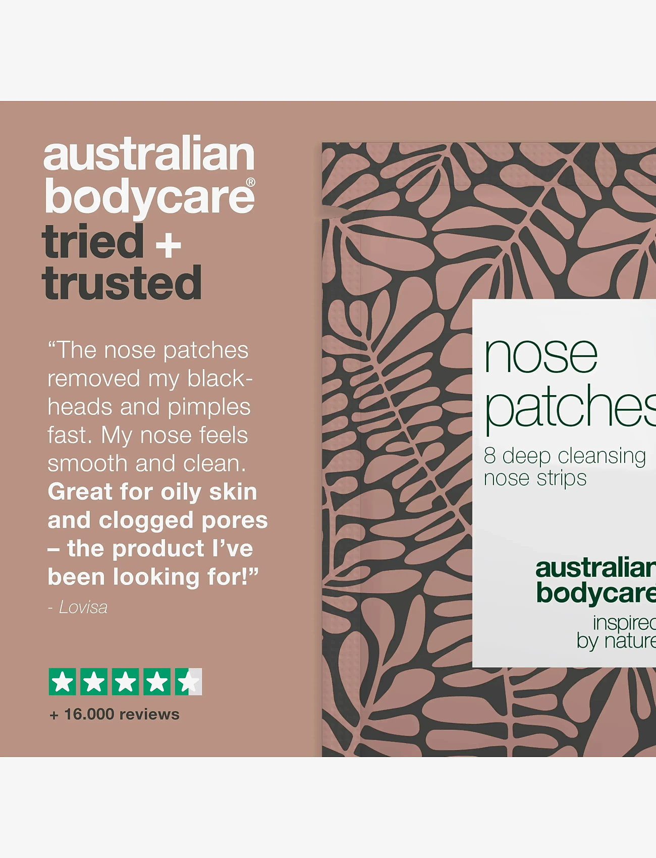Australian Bodycare - Nose patches (4sheets-8patches) - peeling masker - clear - 4