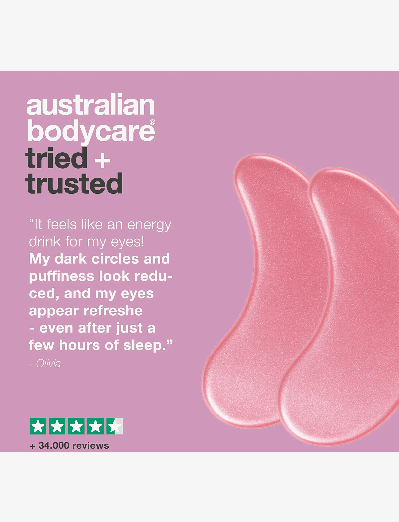 Australian Bodycare - B12 Eye mask - 24 patches - Ögonmasker - clear - 4