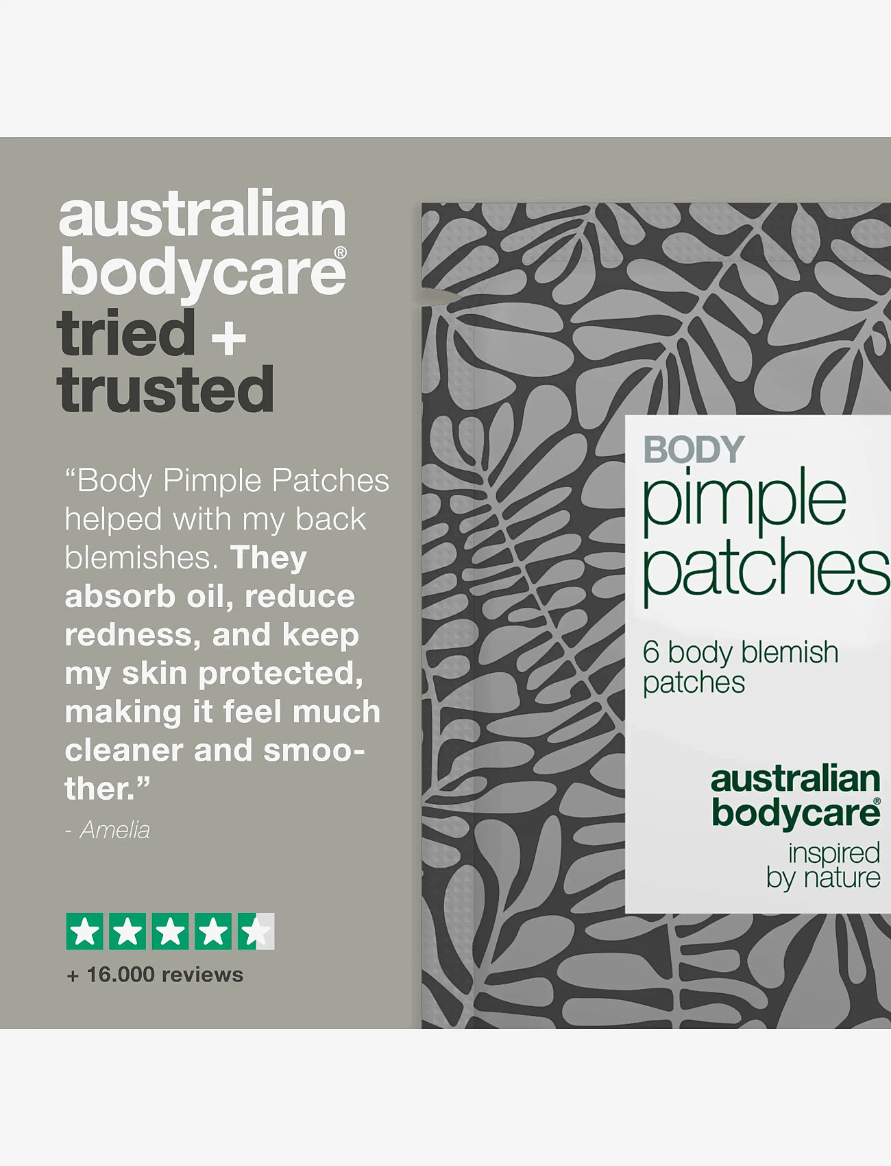 Australian Bodycare - Hydrocolloid Body pimple Patches - spotbehandlinger - clear - 4