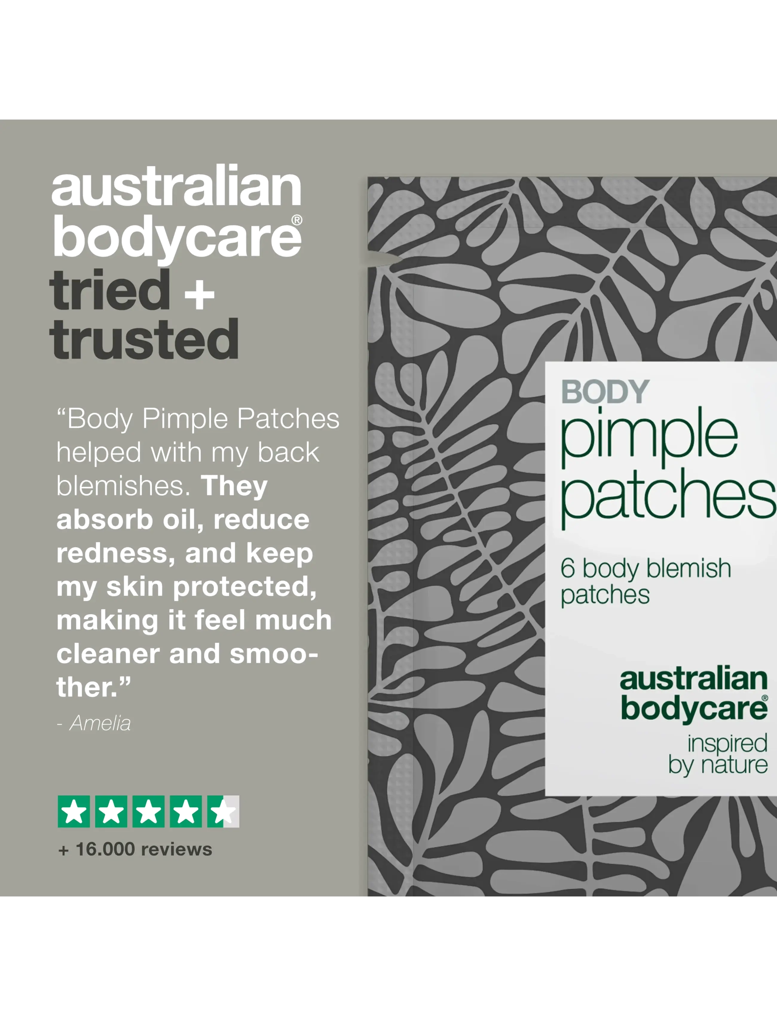 Australian Bodycare - Hydrocolloid Body pimple Patches - spotbehandlinger - clear - 4