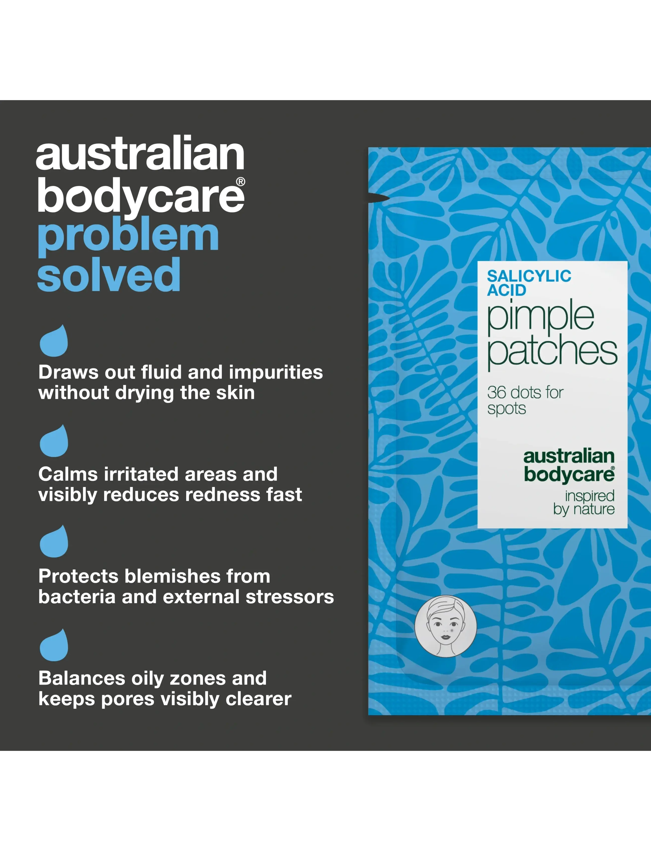 Australian Bodycare - Salicylic Acid Pimple Patches - spotbehandlinger - clear - 2