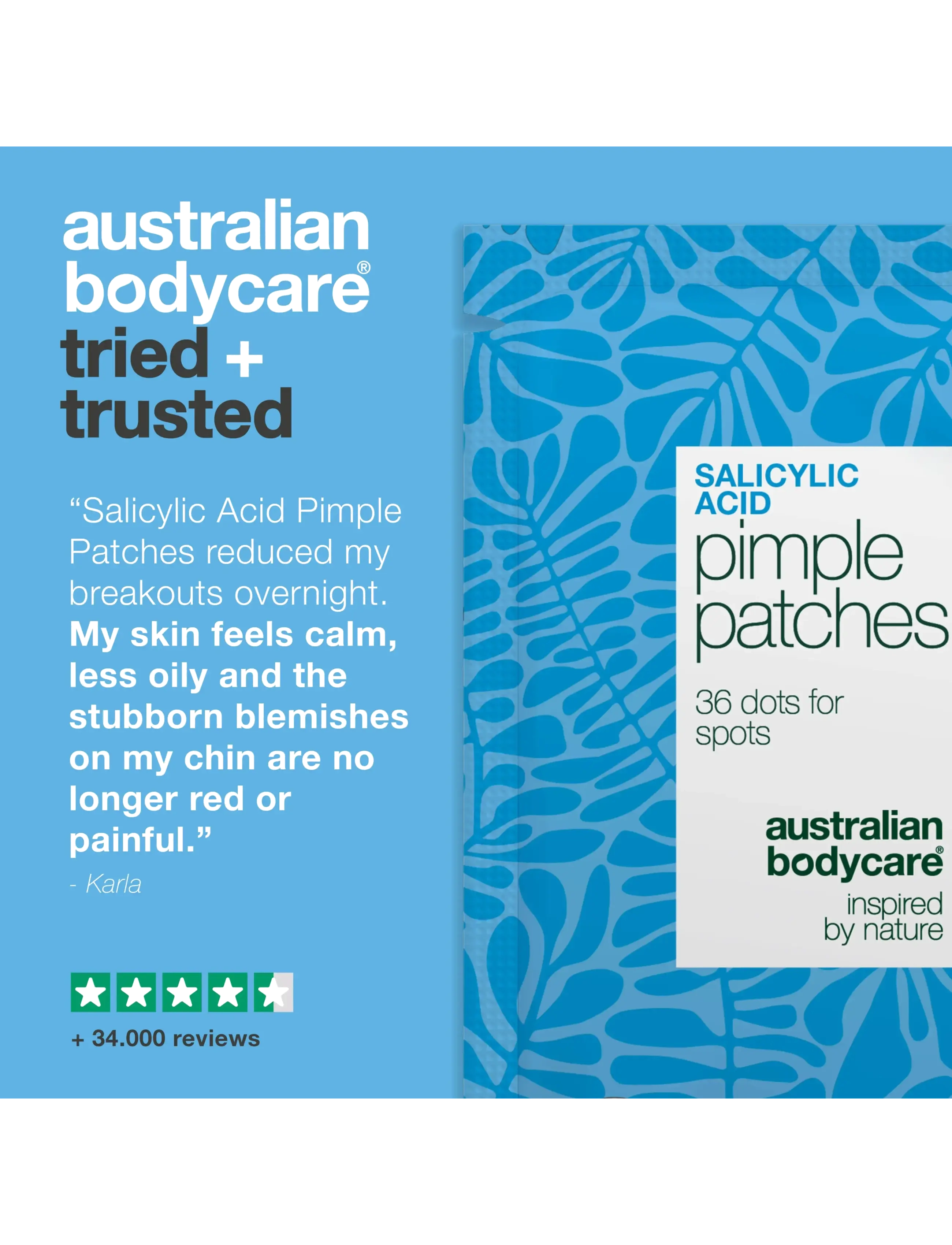 Australian Bodycare - Salicylic Acid Pimple Patches - spotbehandlinger - clear - 4