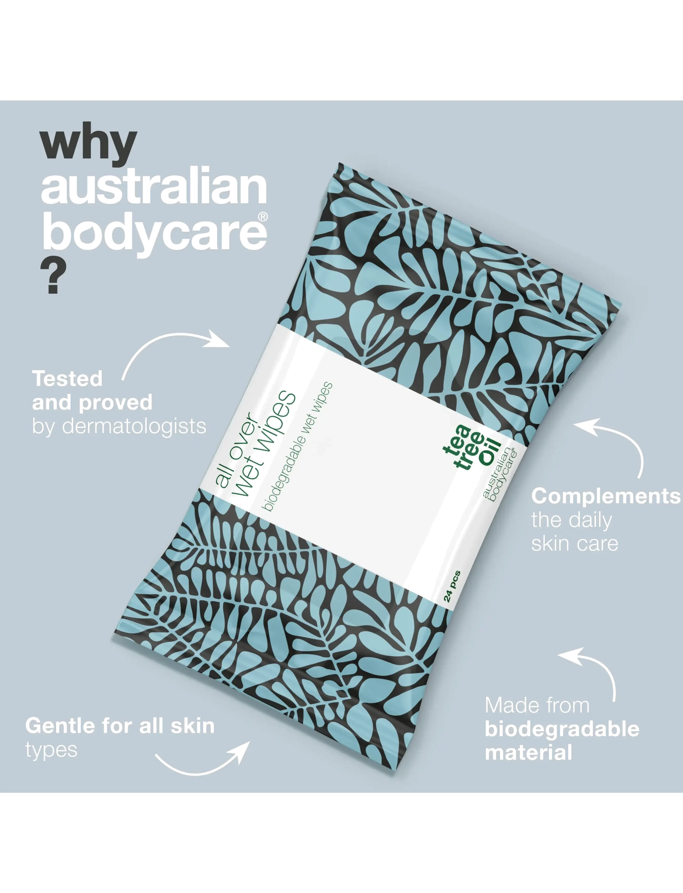 Australian Bodycare - TTO Wet Wipes 24pcs - renseservietter - clear - 3