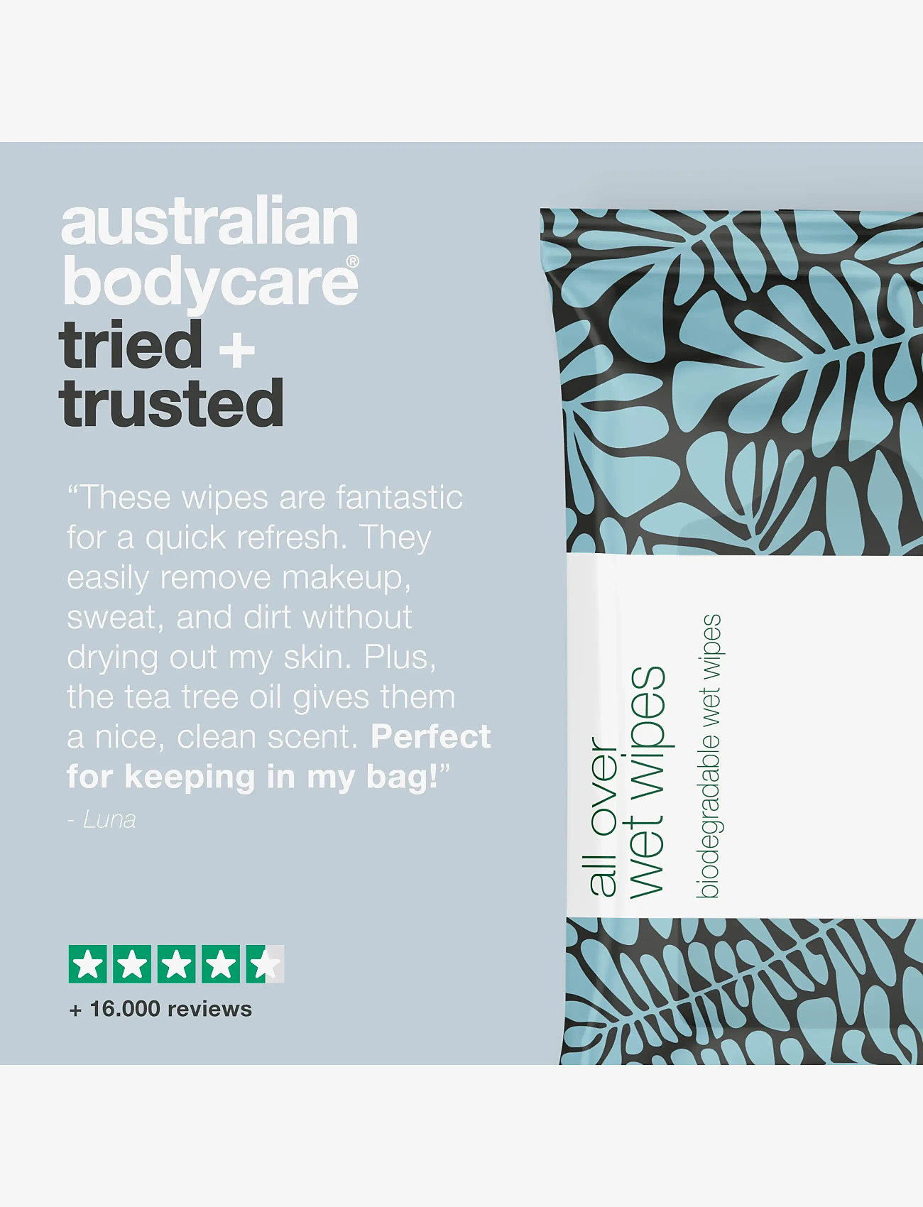 Australian Bodycare - TTO Wet Wipes 24pcs - hreinsiefni - clear - 4