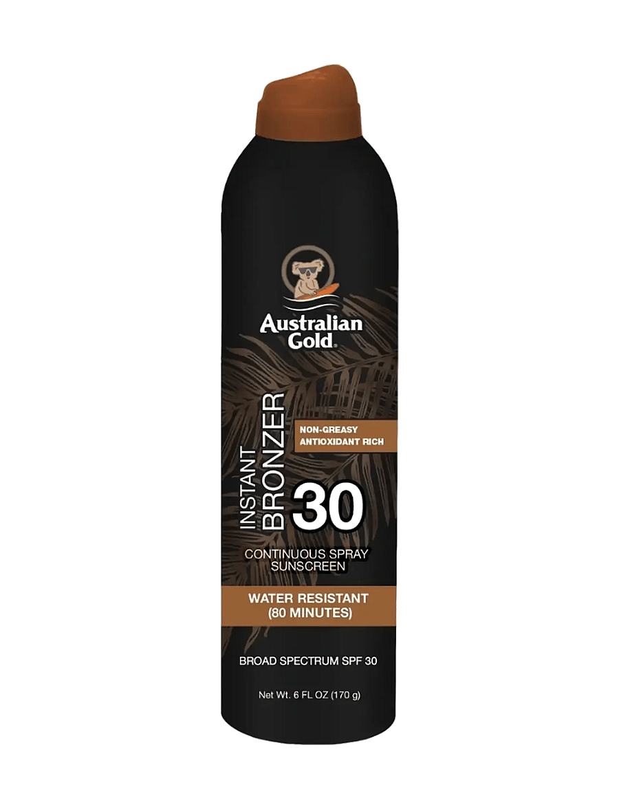 Australian Gold - Instant Bronzer Continuous Spray SPF 30 - för kroppen - not applicable - 0