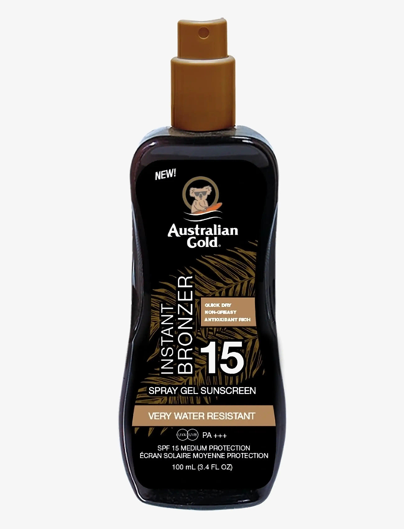 Australian Gold - Instant Bronzer Spraygel SPF 15 - til kroppen - not applicable - 0