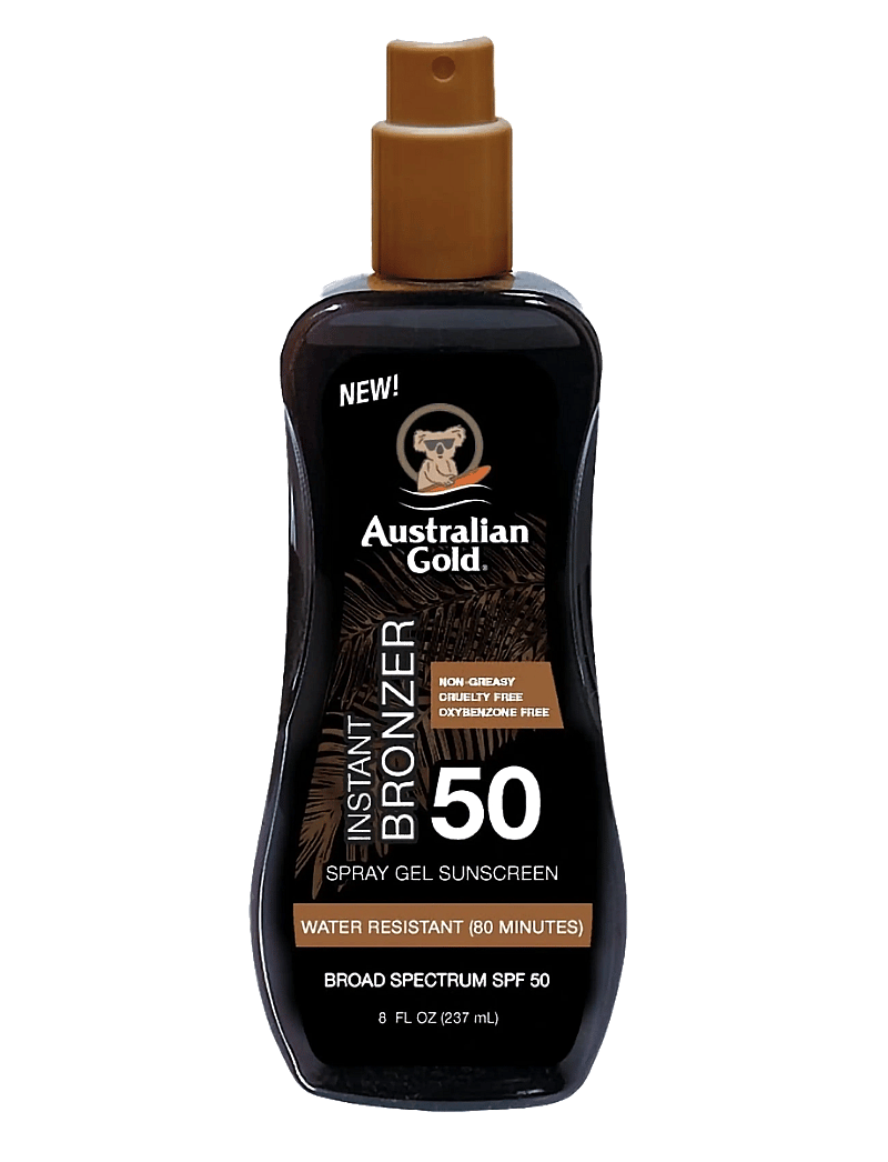 Australian Gold - Instant Bronzer Spraygel SPF 50 - til kroppen - not applicable - 0
