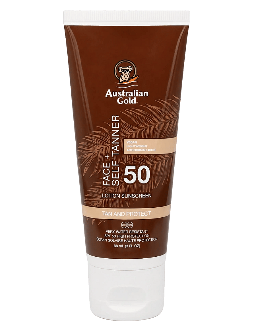 Australian Gold - Instant Bronzer Face med selvbruner SPF 50 - för ansiktet - not applicable - 0
