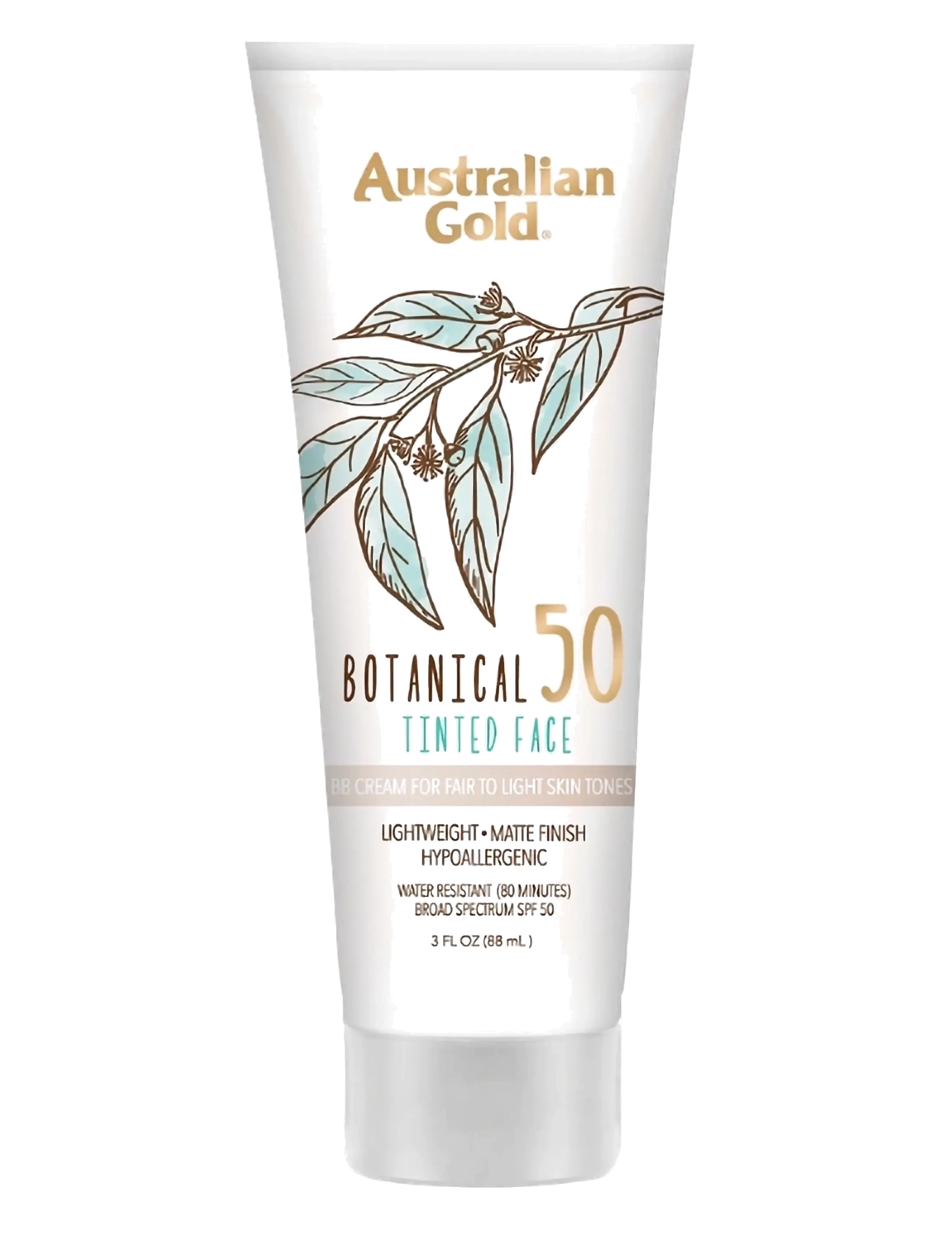 Australian Gold Botanical Tinted Face SPF 50 - Hudvård - FAIR-LIGHT / clear