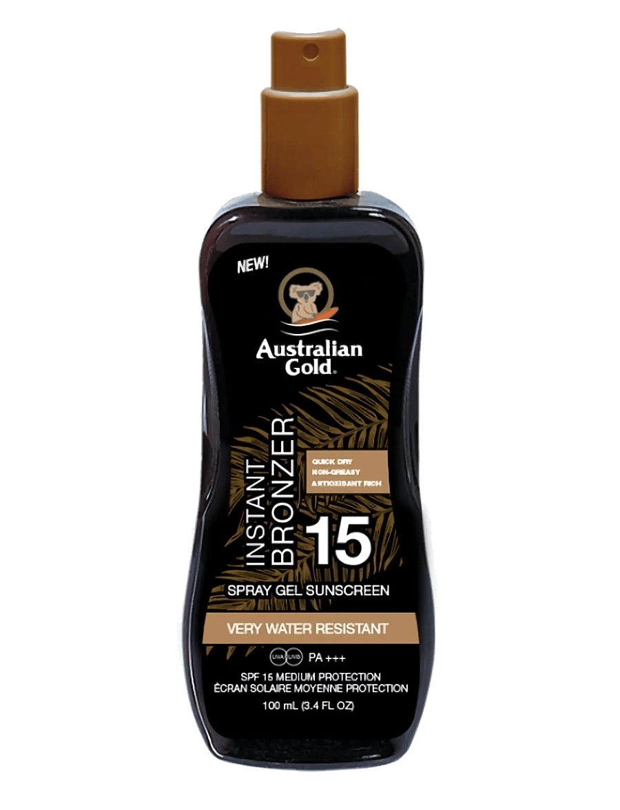 Australian Gold - Instant Bronzer Spraygel Travel Size SPF 15 - til kroppen - not applicable - 0
