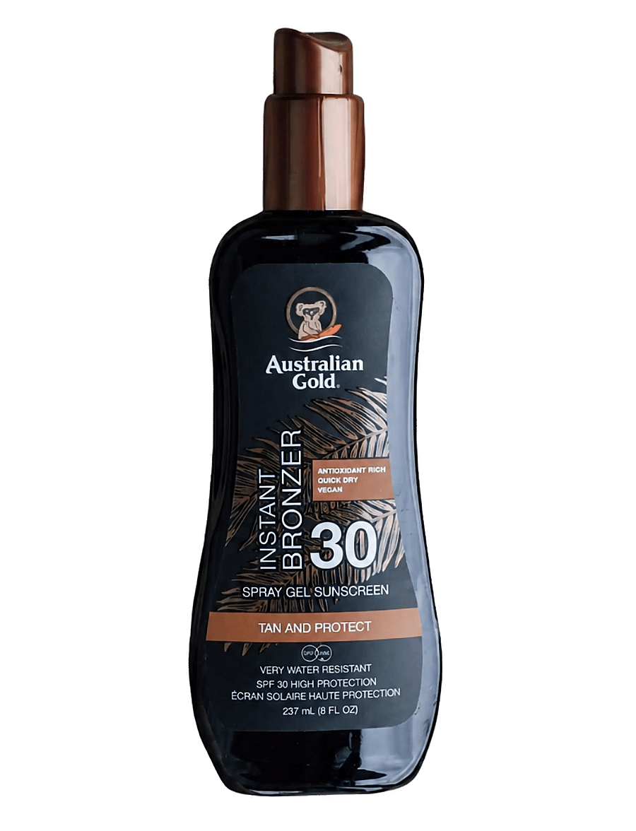 Australian Gold - Instant Bronzer Spraygel Travel Size SPF 30 - til kroppen - not applicable - 0