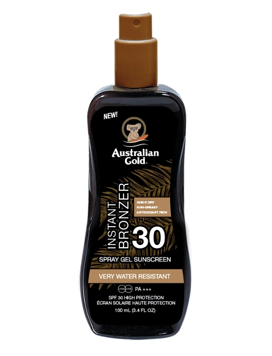 Australian Gold - Instant Bronzer Spraygel Travel Size SPF 30 - til kroppen - not applicable - 0