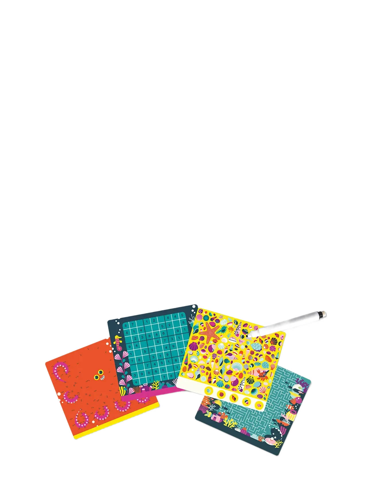 Auzou - Activity Cards - 20 Ocean Games - brettspiele - green - 1