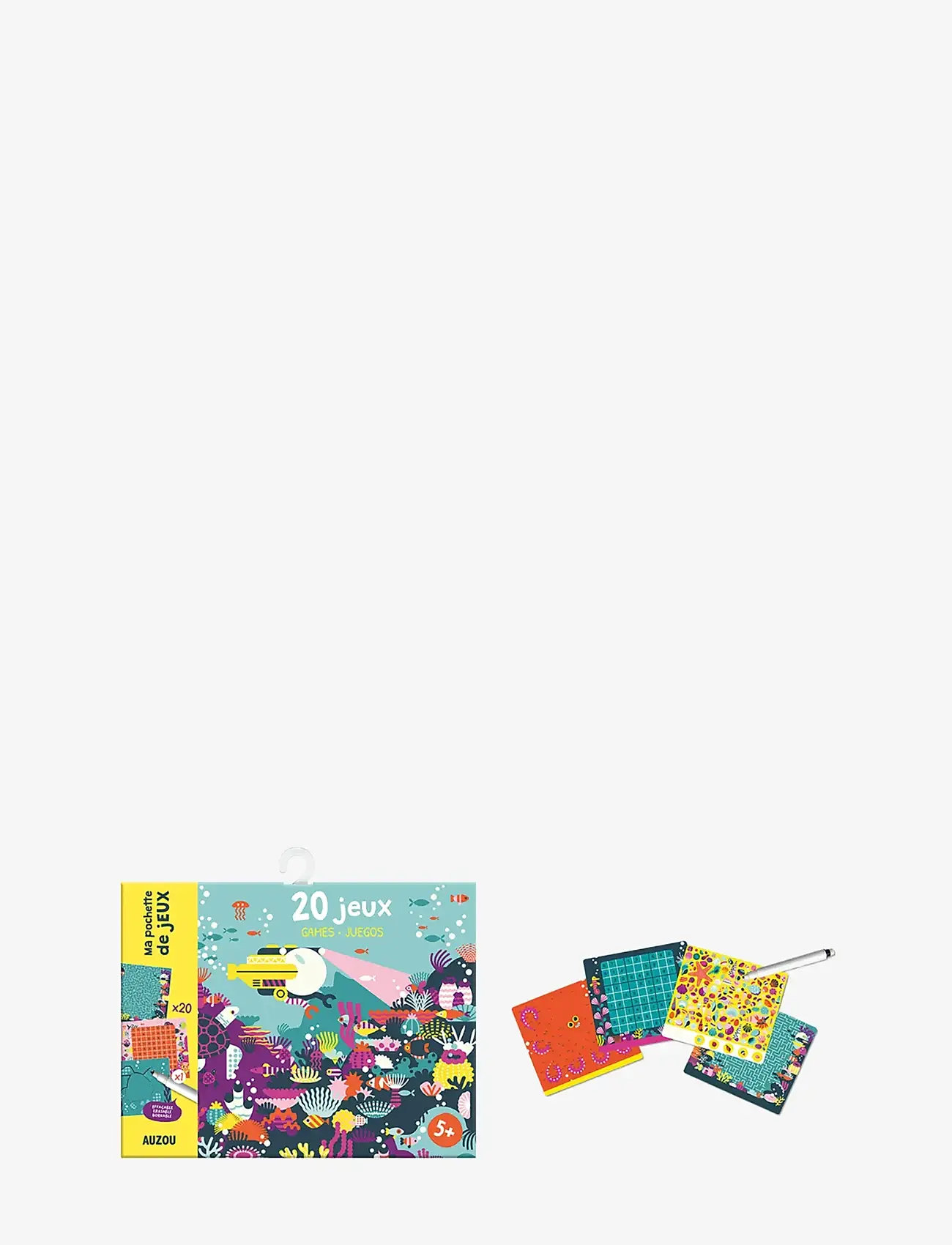 Auzou - Activity Cards - 20 Ocean Games - bordspellen - green - 2