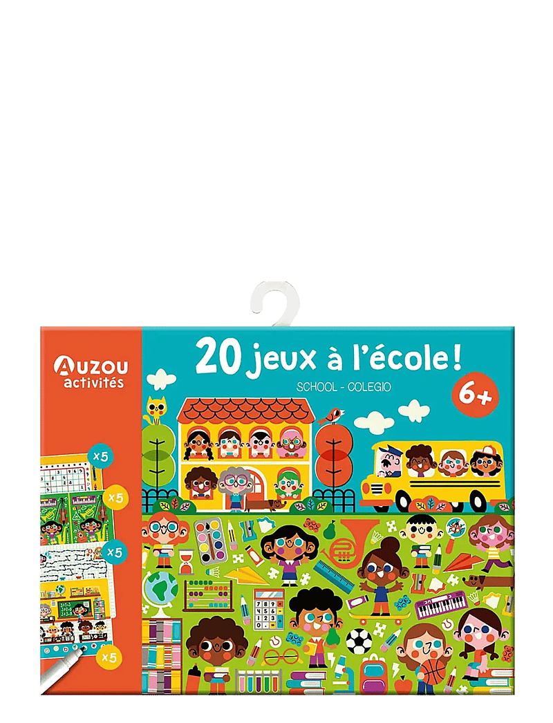 Auzou - Activity Cards - 20 School Games - Õpetlikud mängud - multi - 0