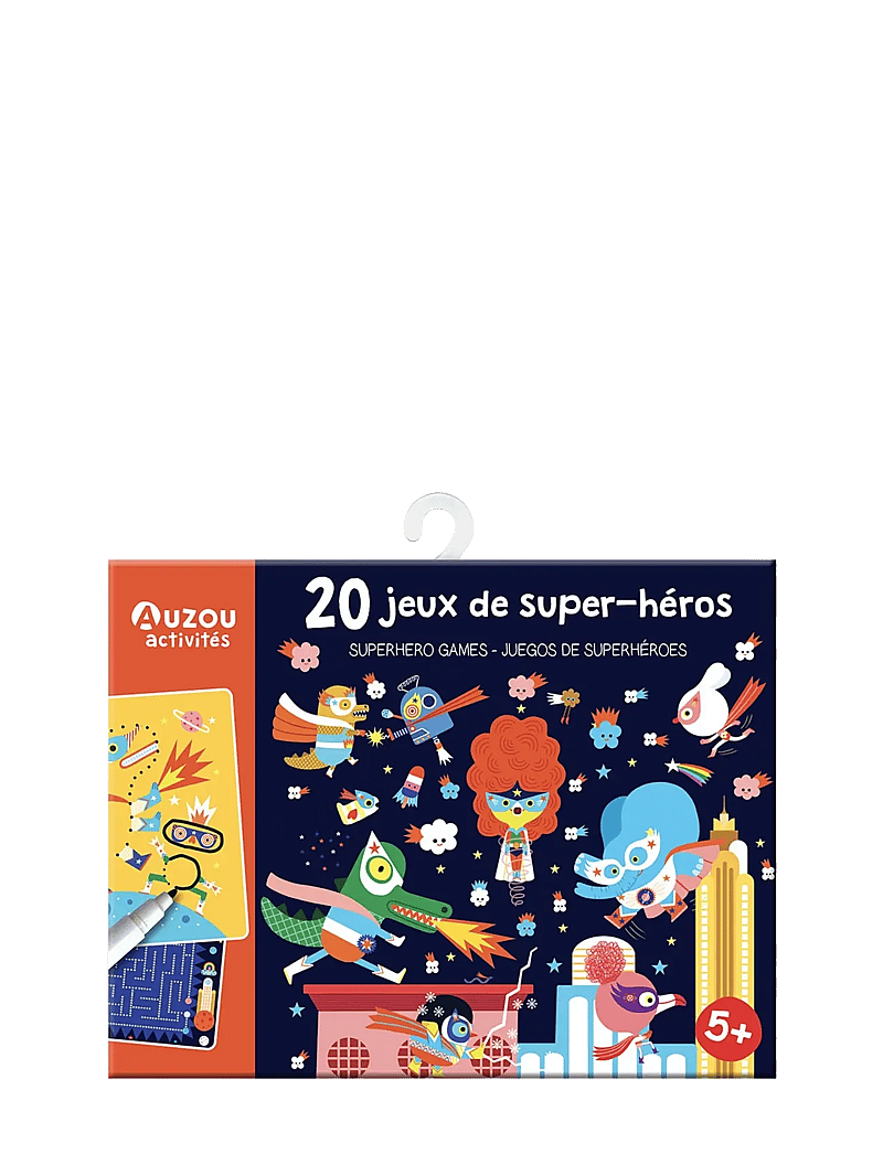 Auzou - Activity Cards - 20 Superhero Games - brettspiele - black - 0