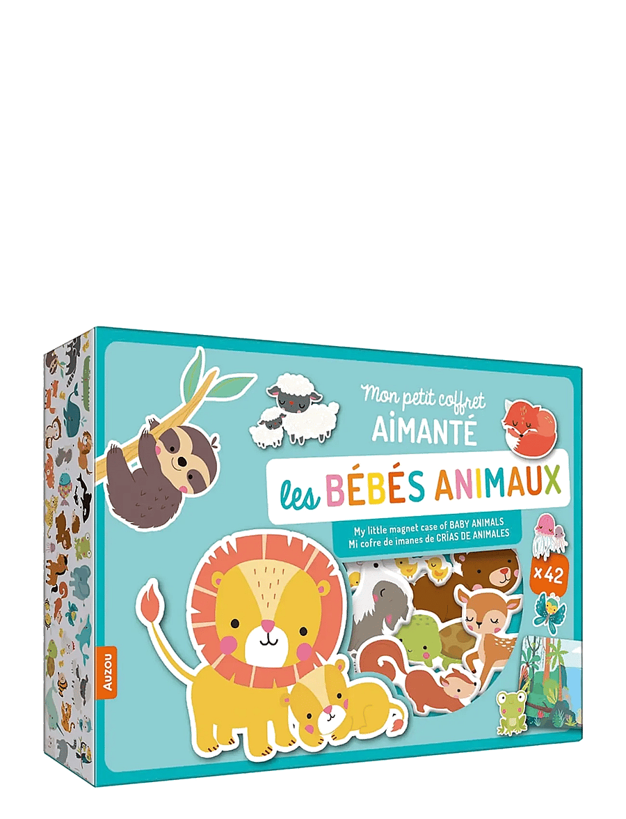 Auzou - My Little Magnet Case - Baby Animals - käsitöökomplekt - multi - 0