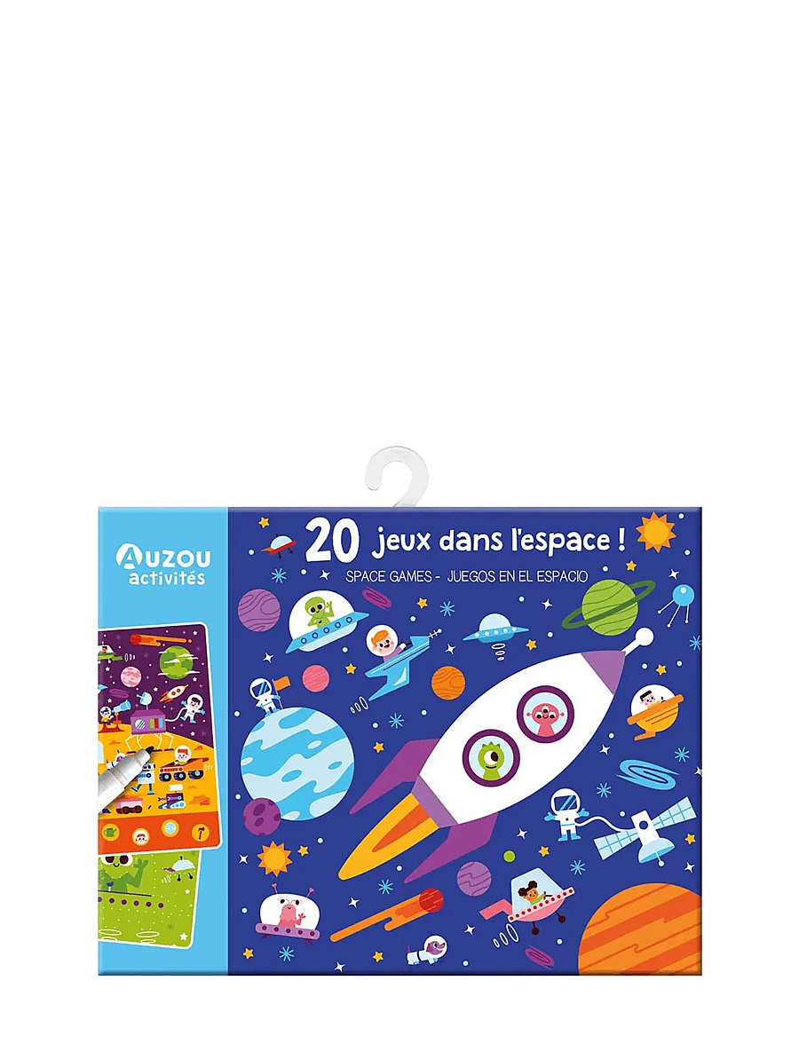 Auzou - Activity Cards - 20 Space Games - brettspiele - blue - 0