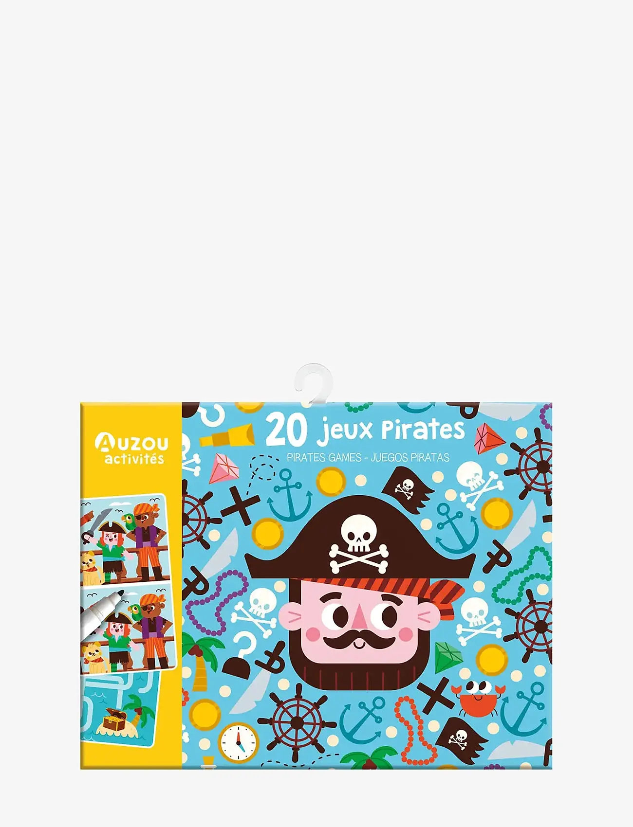 Auzou - My Games Pouch - 20 Pirates Games - brettspiele - turquise - 0