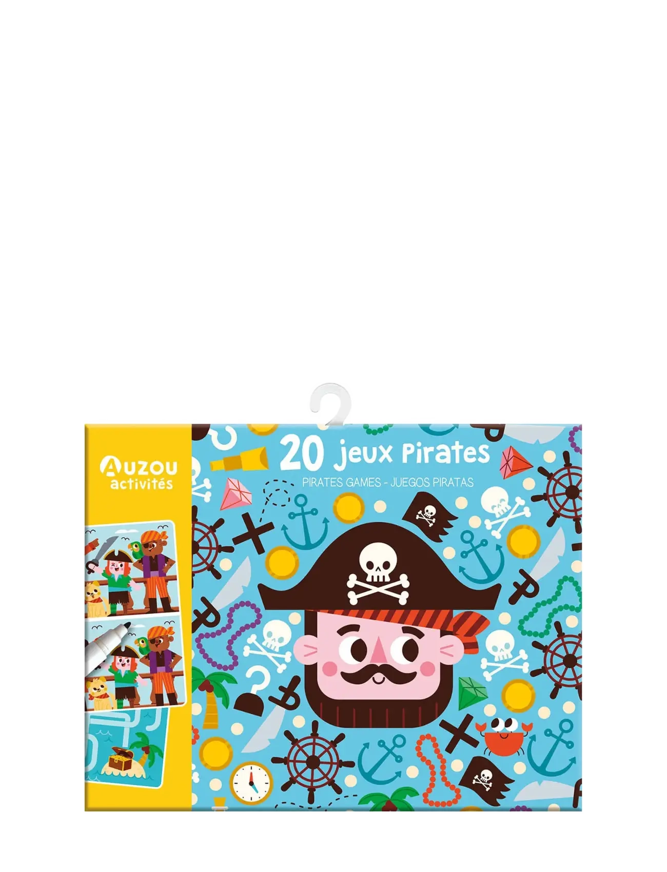 Auzou My Games Pouch - 20 Pirates Games - 4 for 3 - TURQUISE / multi