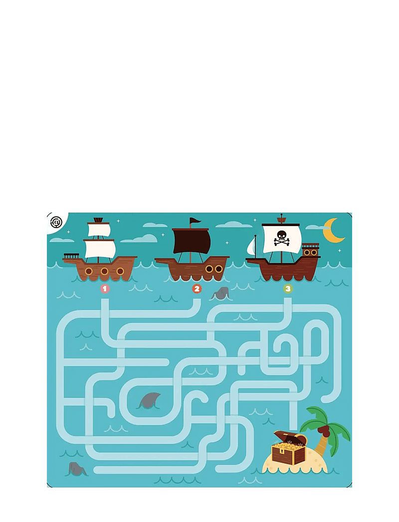 Auzou - My Games Pouch - 20 Pirates Games - lauamängud - turquise - 2