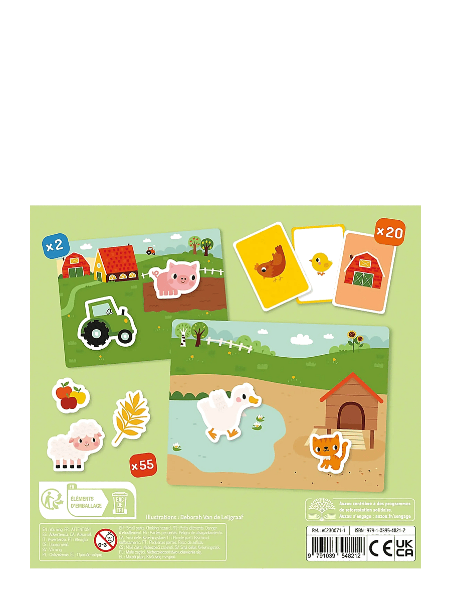 Auzou - My Little Magnet Case - The farm - käsitöökomplekt - multi - 1