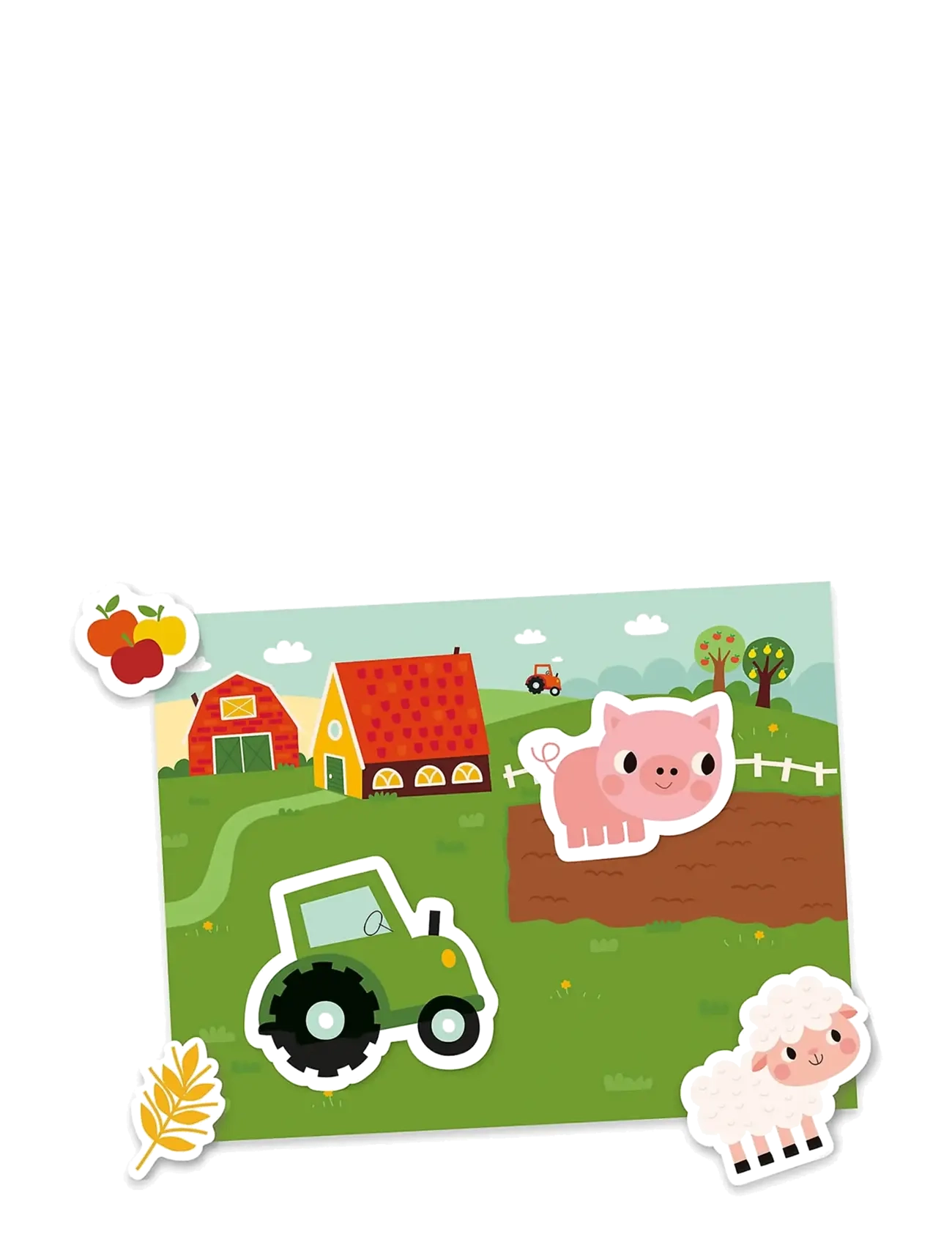 Auzou - My Little Magnet Case - The farm - kreasæt - multi - 2