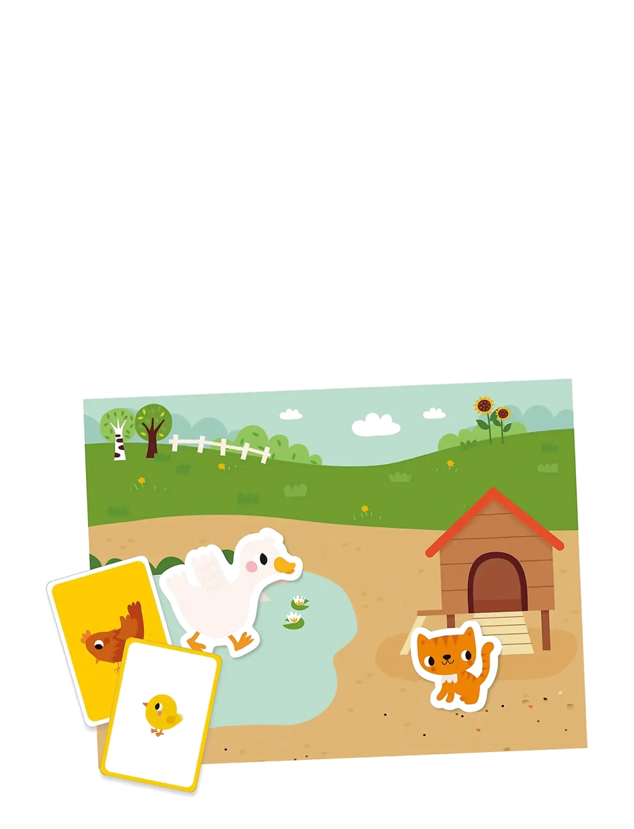 Auzou - My Little Magnet Case - The farm - kreasæt - multi - 3