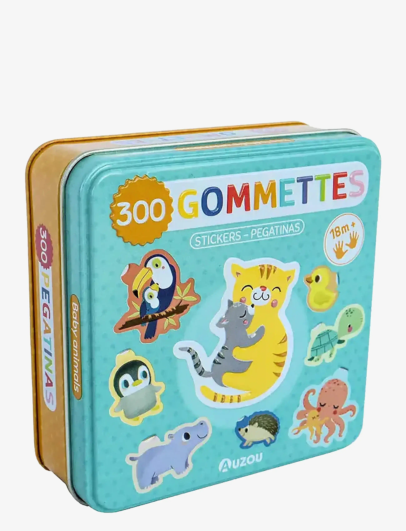 Auzou - Stickers in Metallic Box - Baby Animals - aufkleber - turquise - 0
