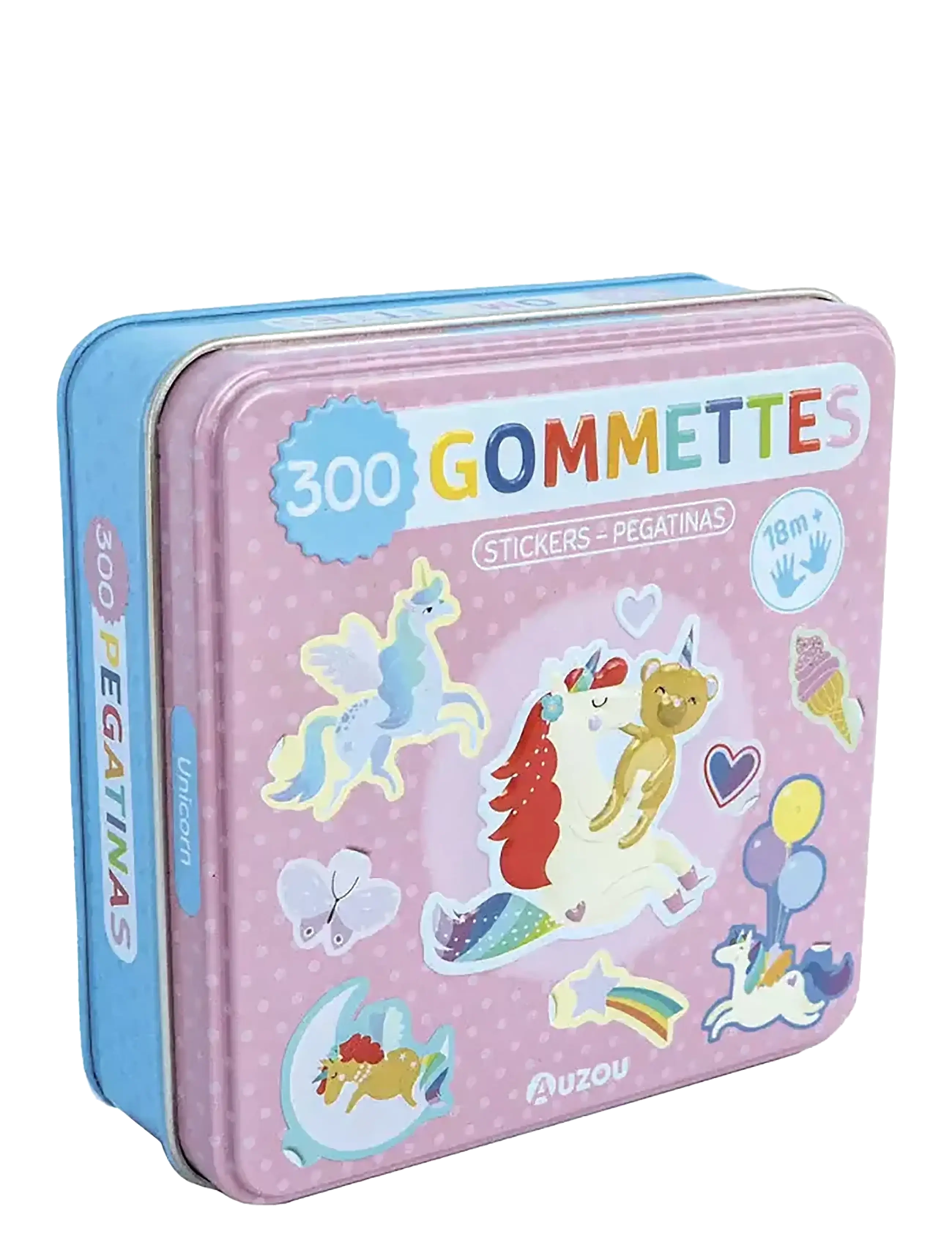 Auzou Stickers In Metallic Box Unicorns, One Size, Craft, Mehrfarbig/gemustert - Stickers, Kinder