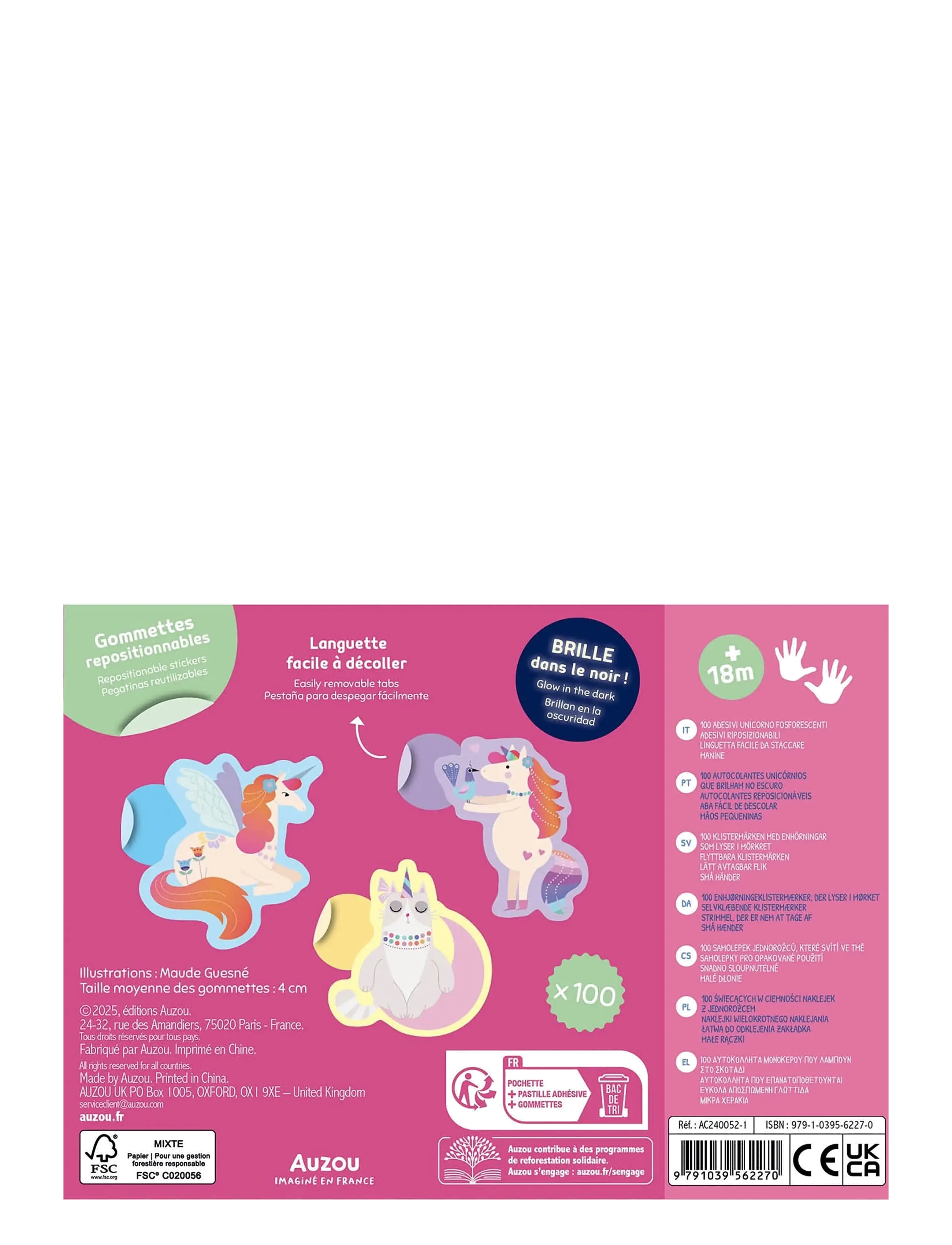 Auzou - My First Stickers - Unicorns Stickers - kleebised - multi - 1