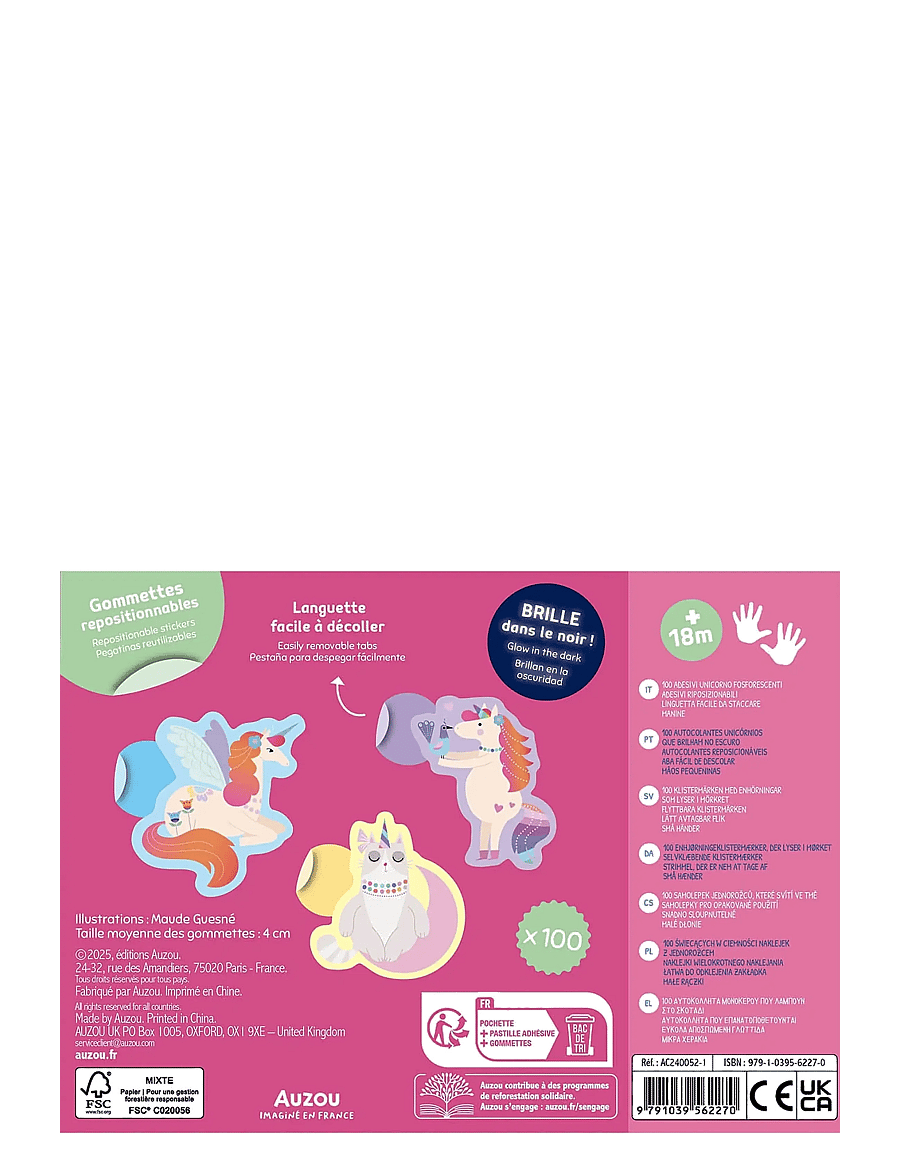 Auzou - My First Stickers - Unicorns Stickers - kleebised - multi - 1