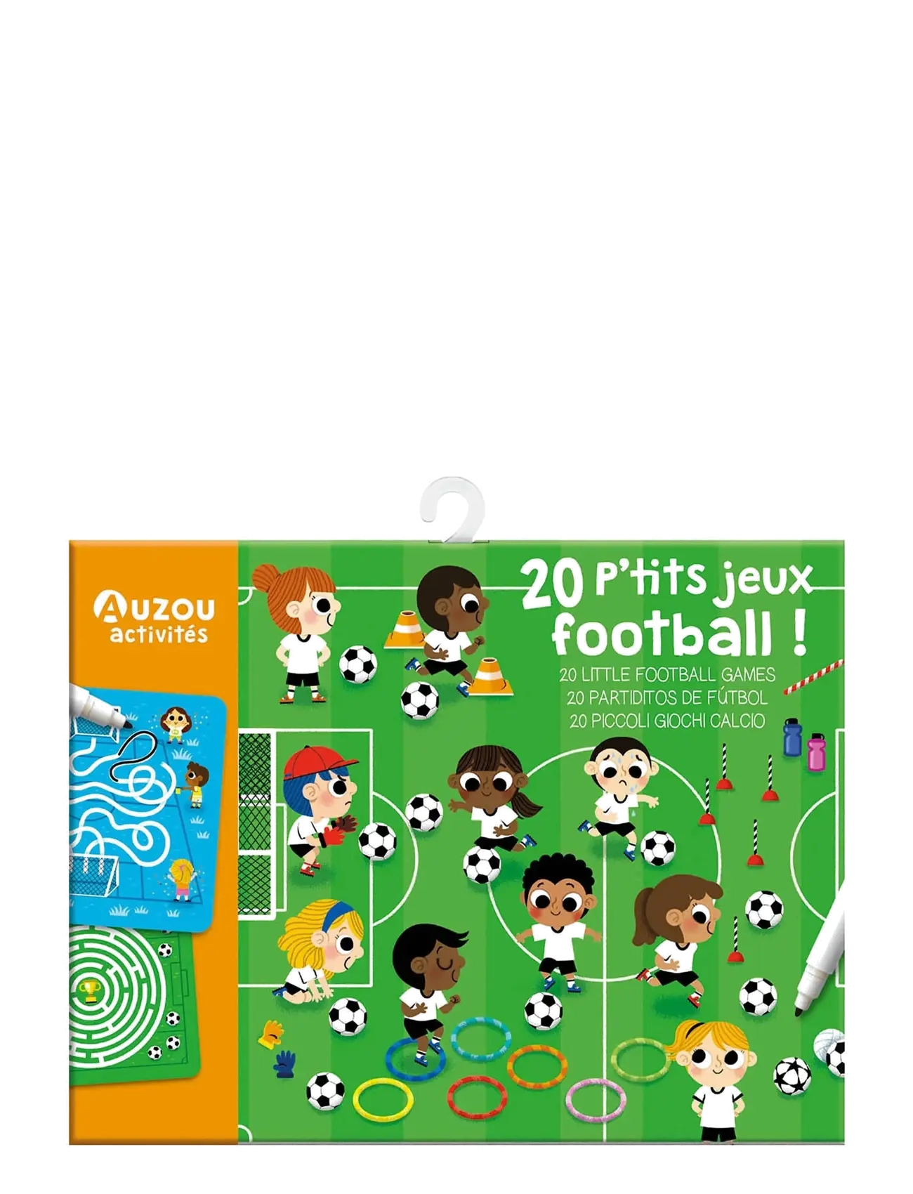 Auzou Activity Cards 20 Football Games, One Size, Mehrfarbig/gemustert - Educational Kinder