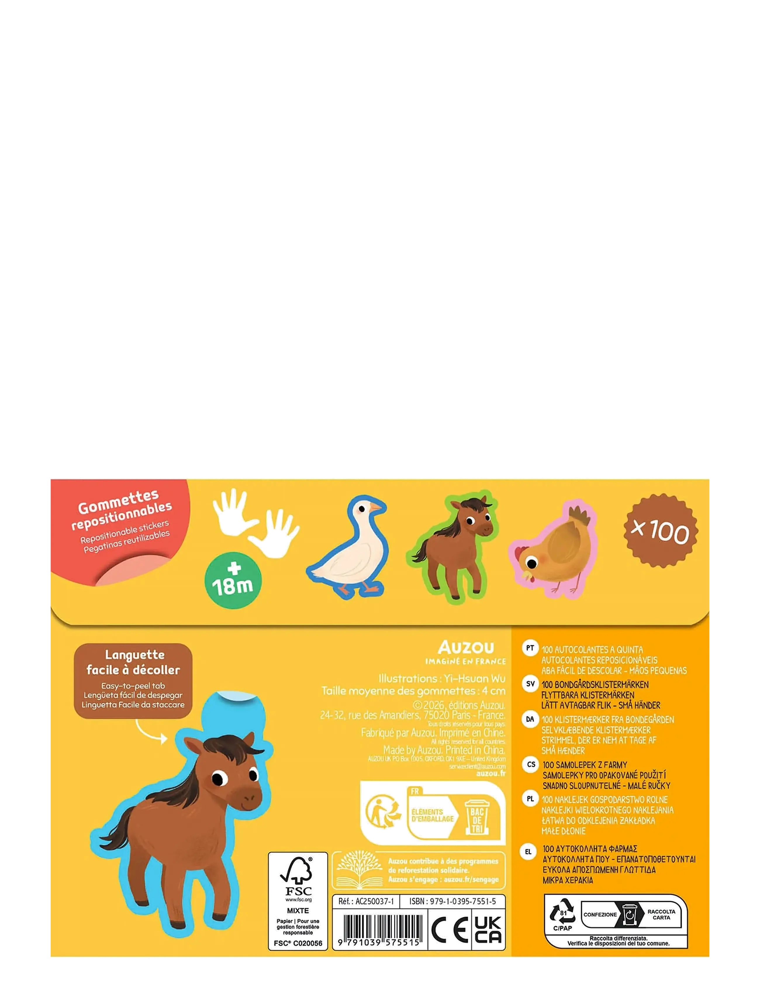 Auzou - My First Stickers - The farm - kleebised - multi - 2