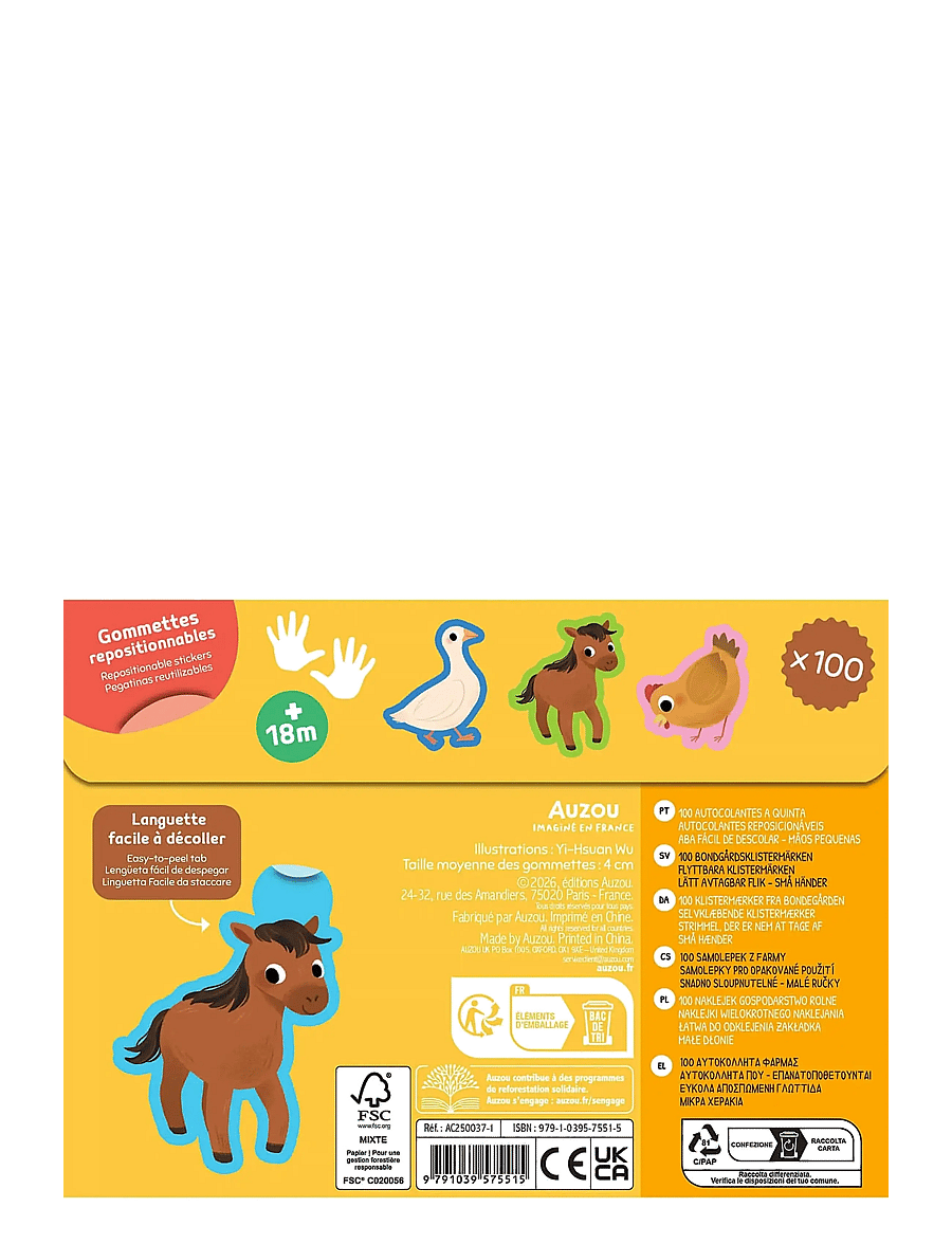 Auzou - My First Stickers - The farm - kleebised - multi - 2