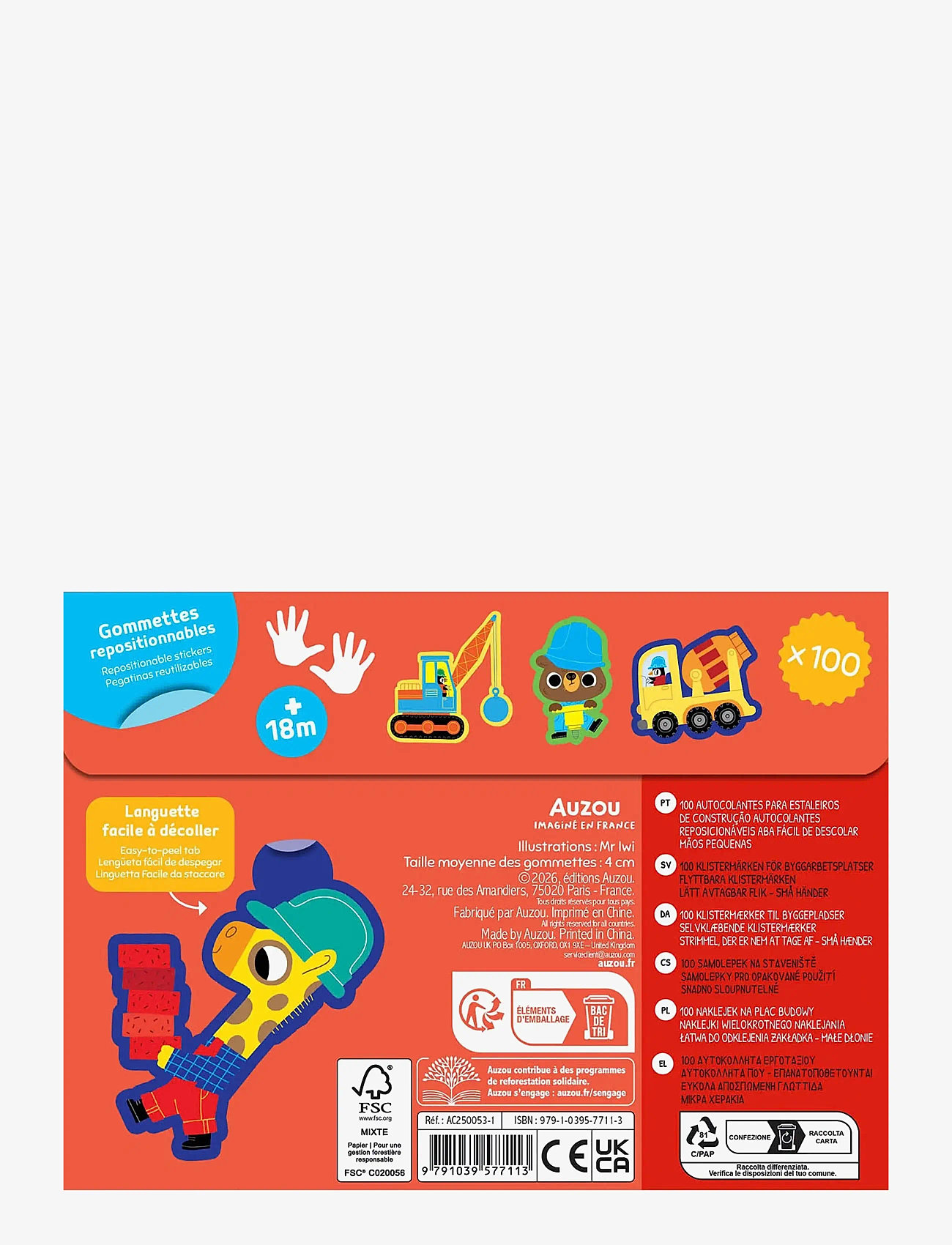 Auzou - My First Stickers - Construction Site - kleebised - multi - 1