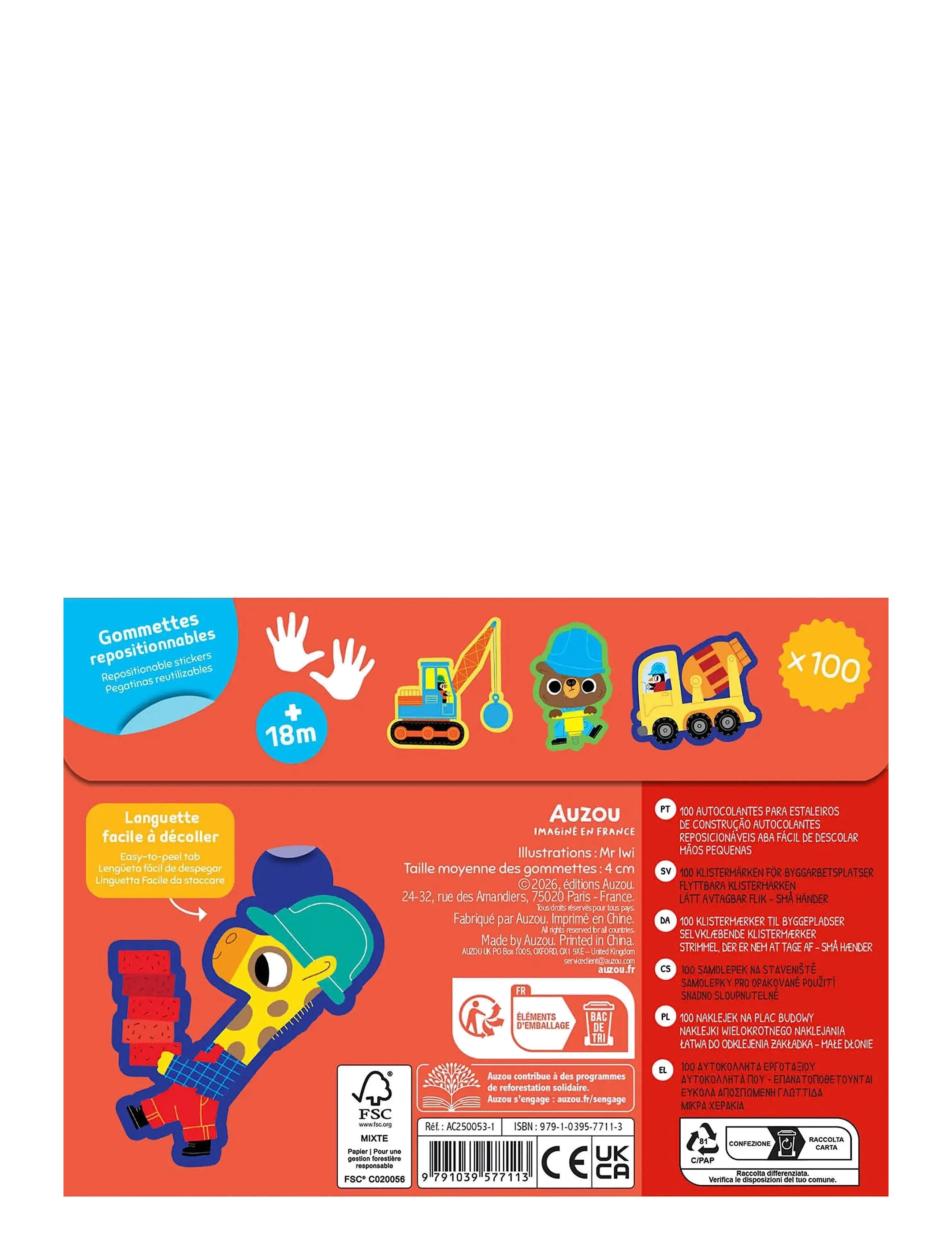 Auzou - My First Stickers - Construction Site - aufkleber - multi - 1