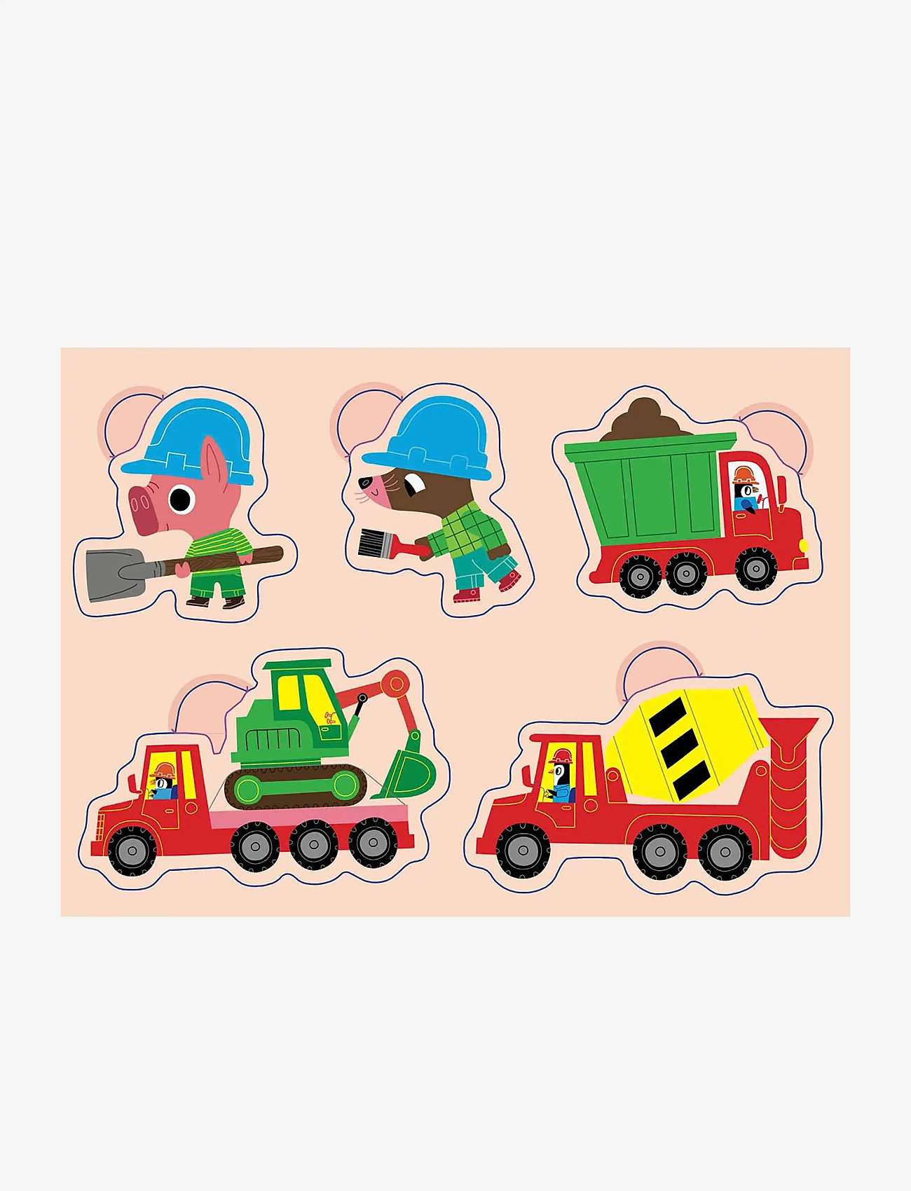 Auzou - My First Stickers - Construction Site - kleebised - multi - 2