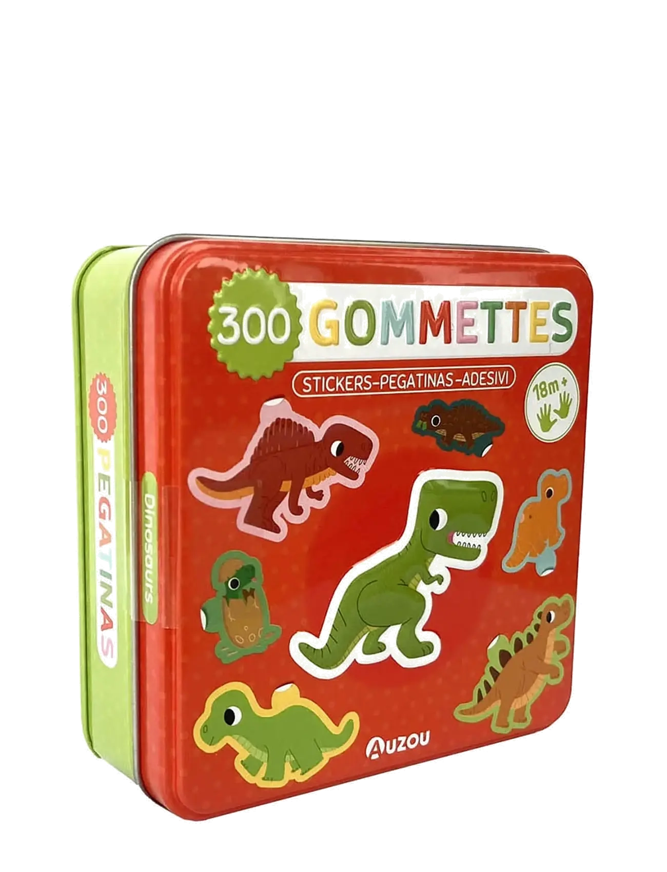 Auzou Stickers In Metallic Box Dinosaurs, One Size, Craft, Mehrfarbig/gemustert - Stickers, Kinder