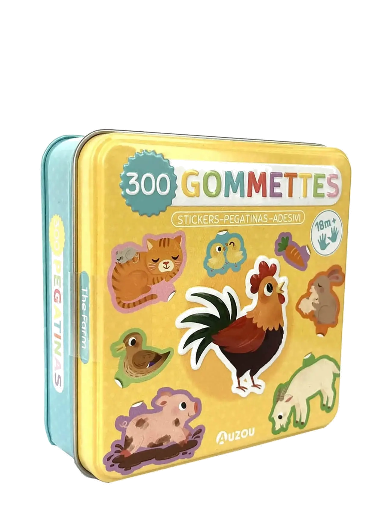 Auzou Stickers In Metallic Box The Farm, One Size, Craft, Mehrfarbig/gemustert - Stickers, Kinder