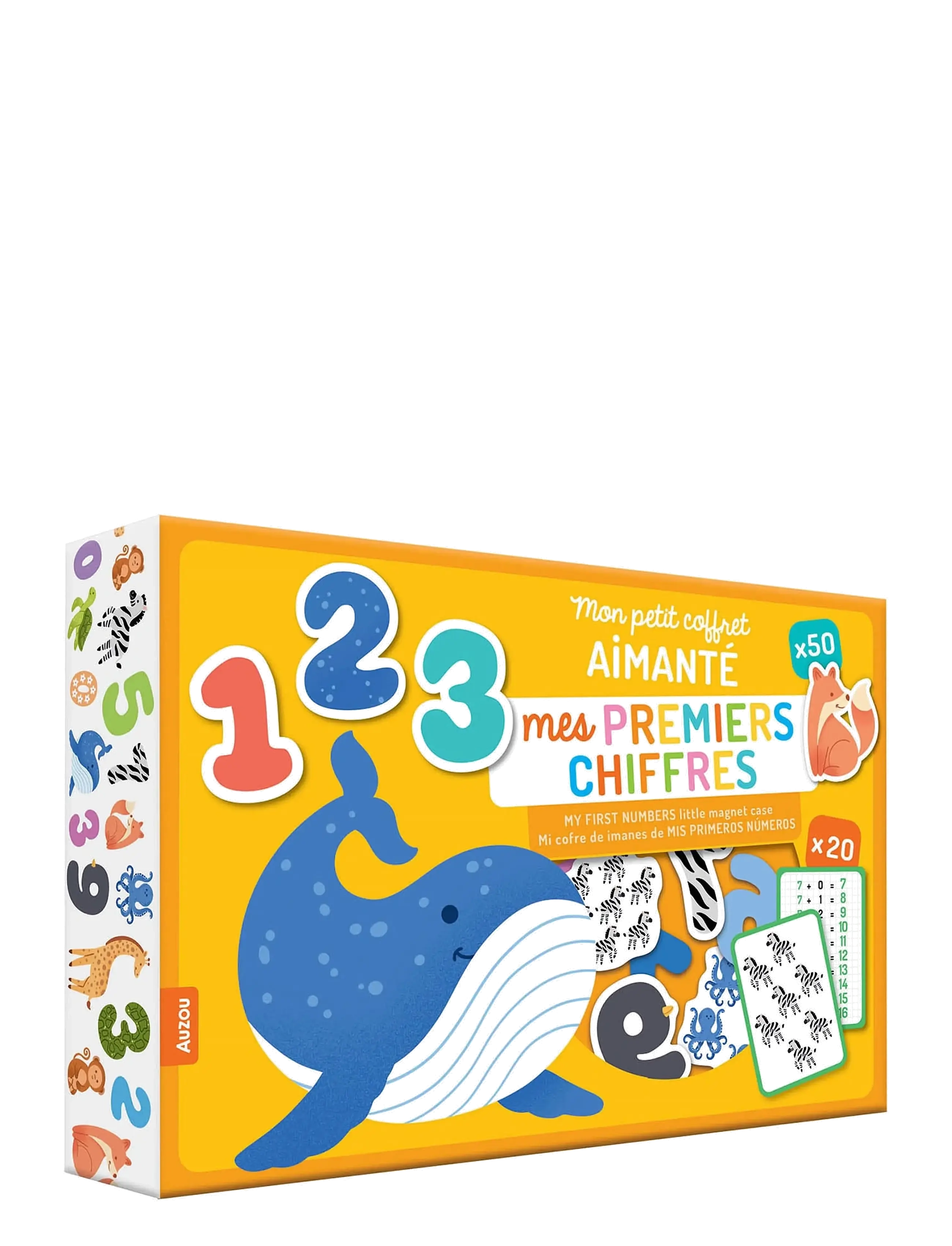Auzou My Little Magnet Case First Numbers, One Size, Games, Mehrfarbig/gemustert - Educational Kinder