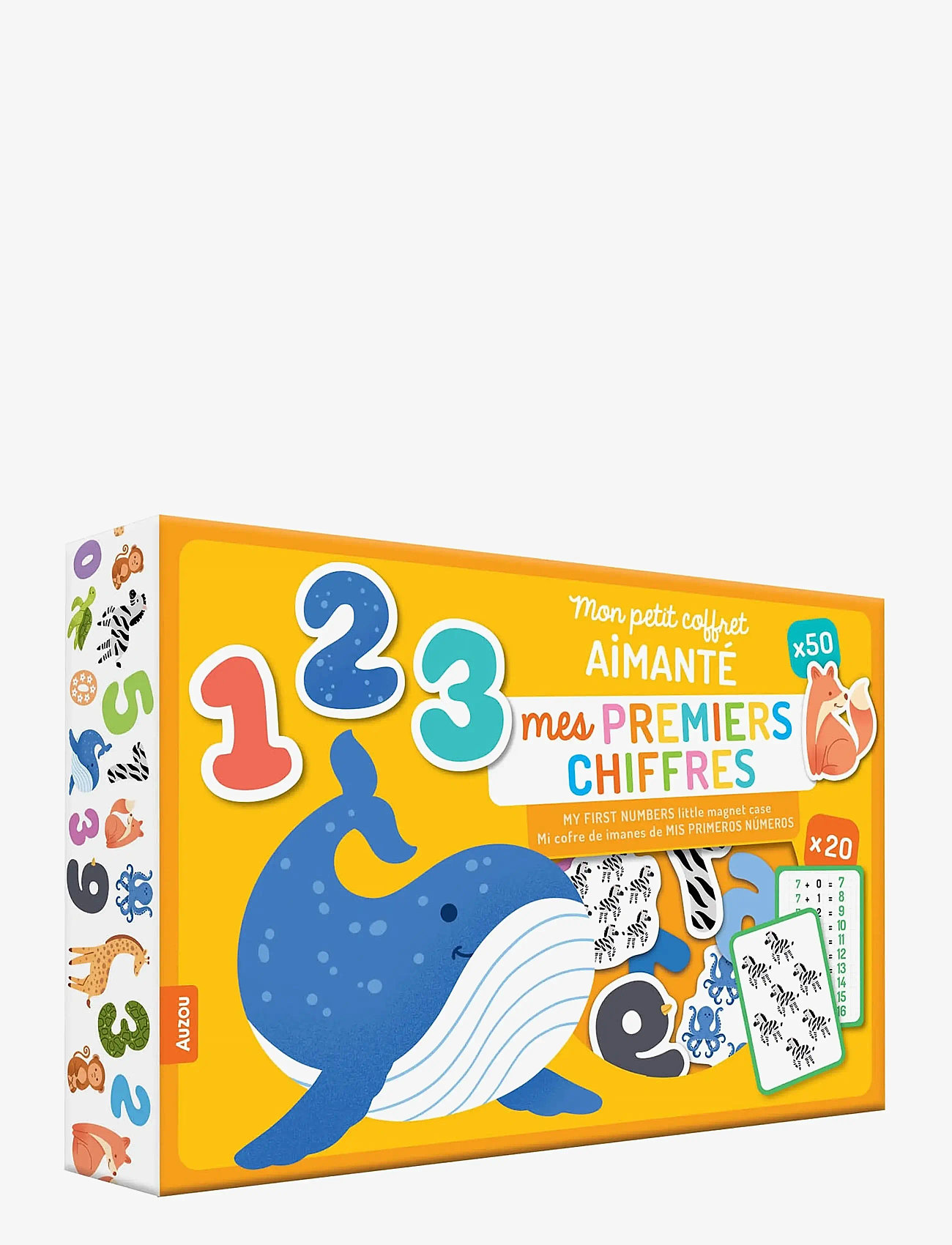 Auzou - My Little Magnet Case - First Numbers - pædagogiske spil - multi - 0